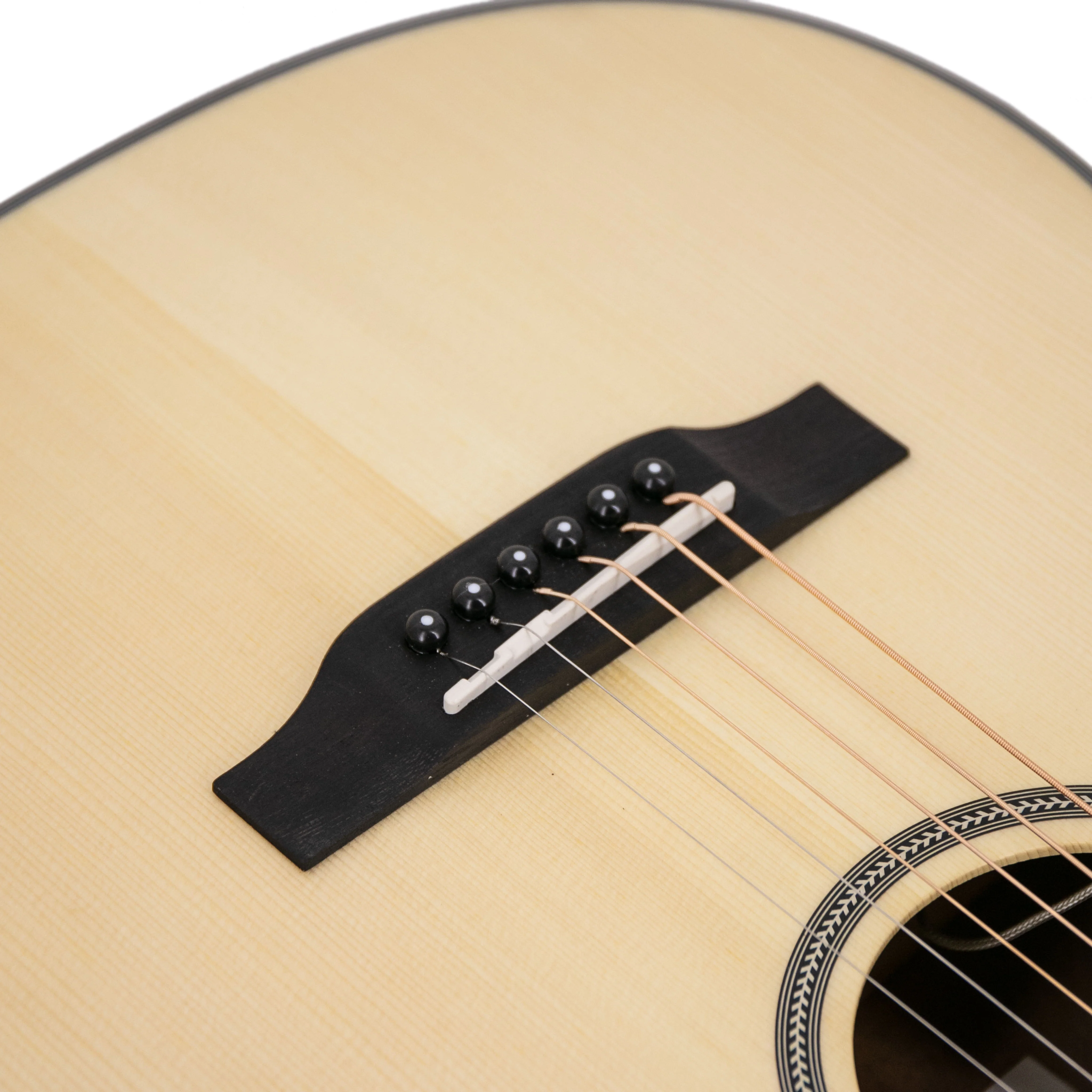 Harmony Foundation Series e-Terra ST Petite Dreadnought Acoustic Guitar w/Bag, Natural Satin - Image 4