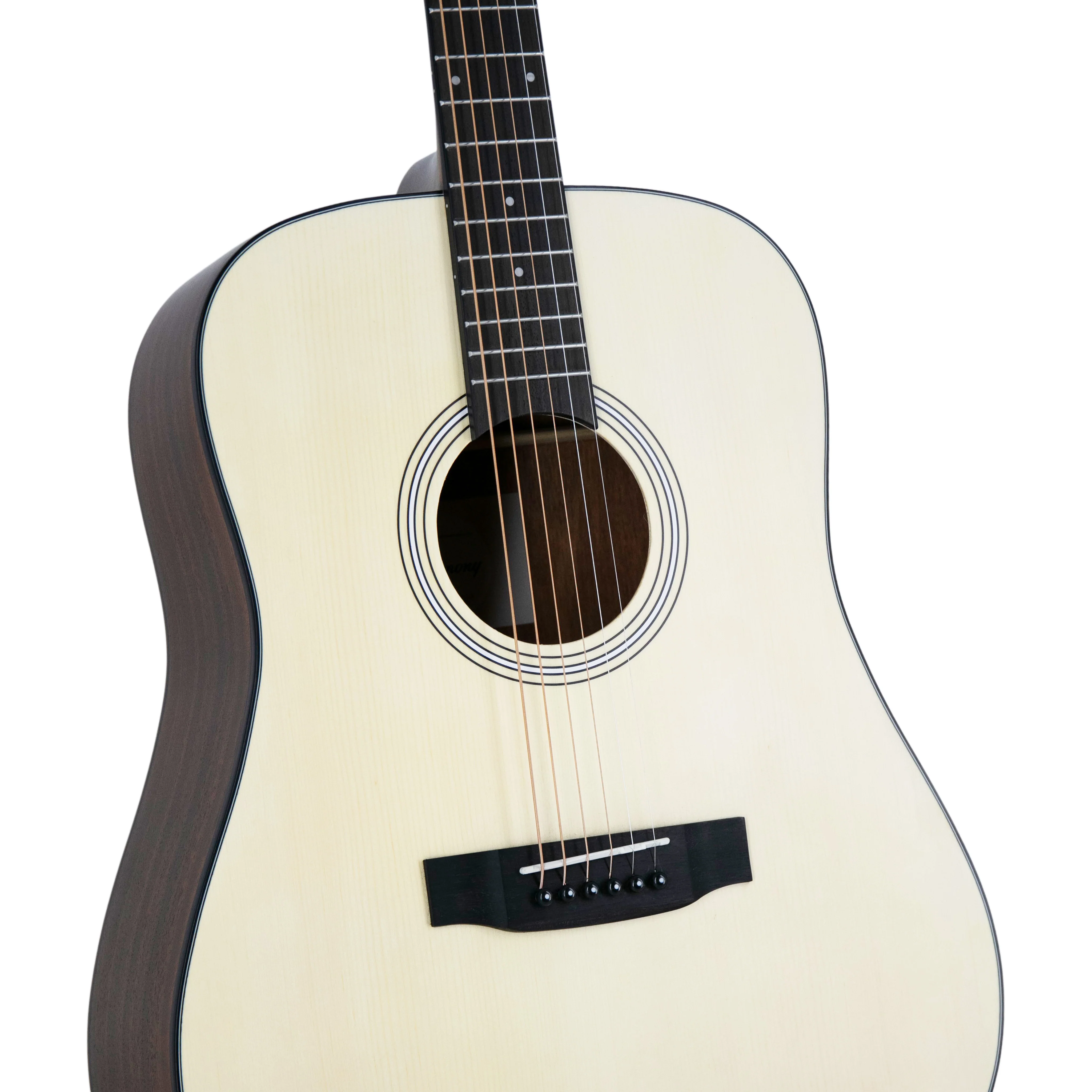 Harmony Foundation Series Terra Dreadnought Acoustic Guitar, Natural Satin Bundle - Image 2