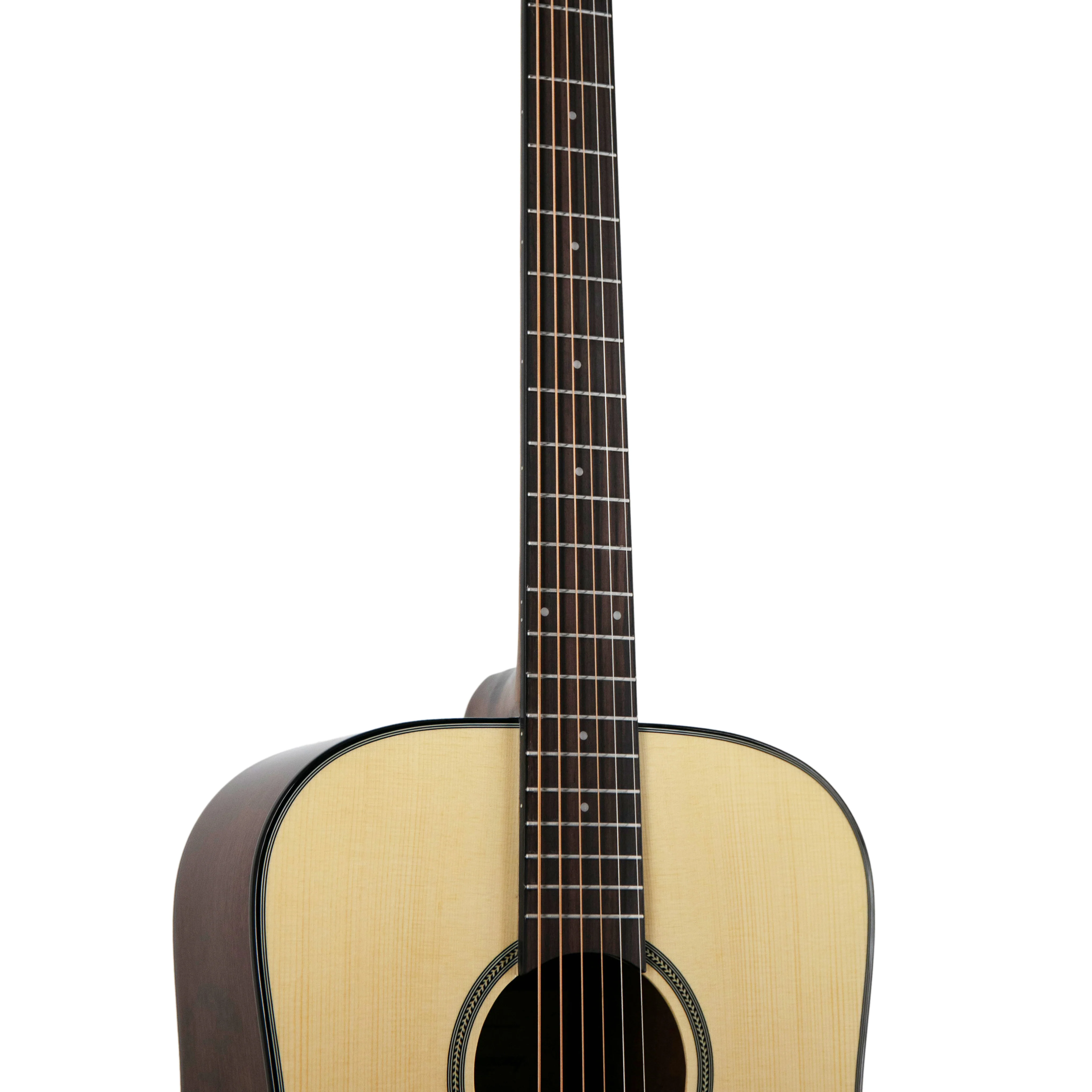 Harmony Foundation Series Terra FS Dreadnought Acoustic Guitar, Natural Gloss - Image 7