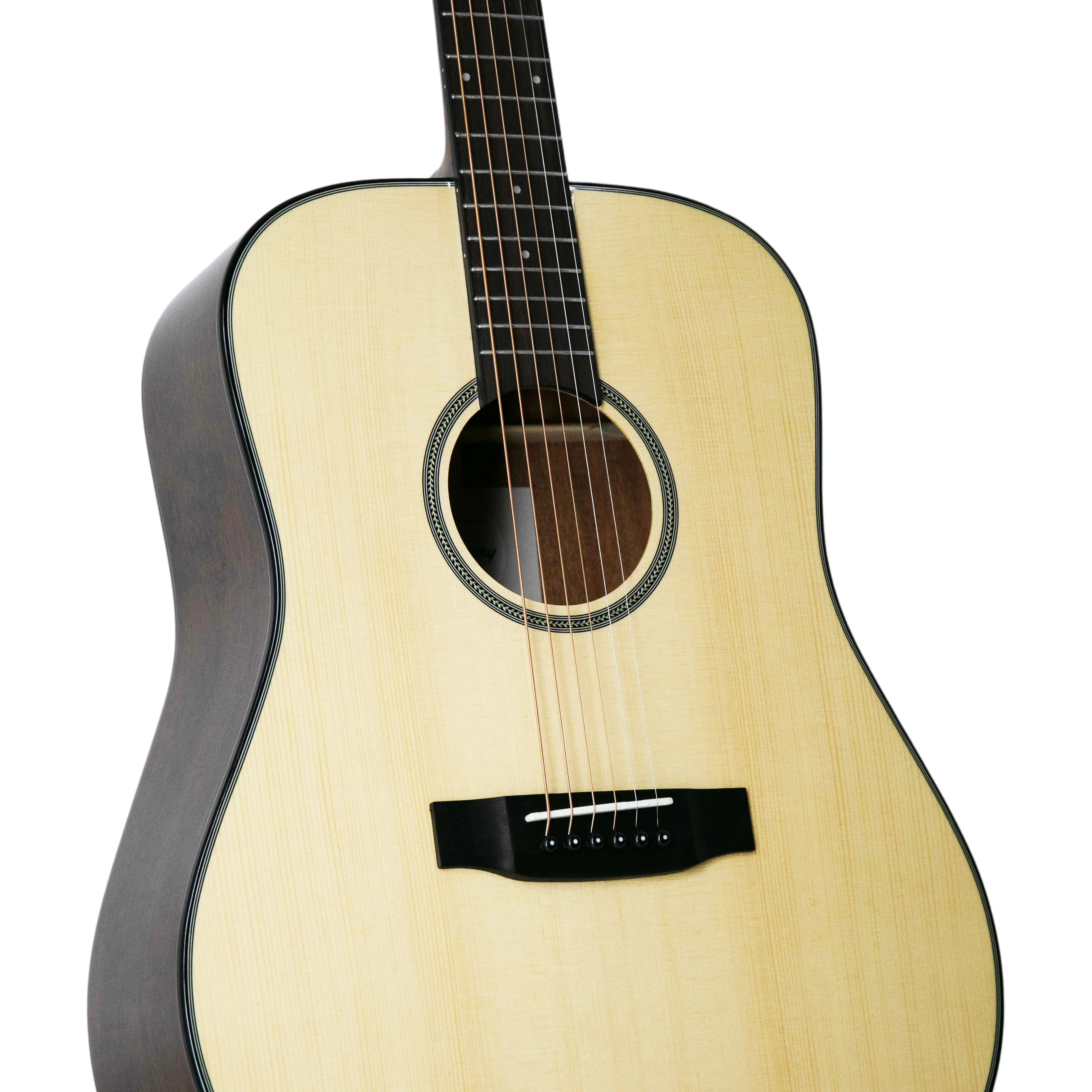 Harmony Foundation Series Terra FS Dreadnought Acoustic Guitar, Natural Gloss Bundle - Image 2