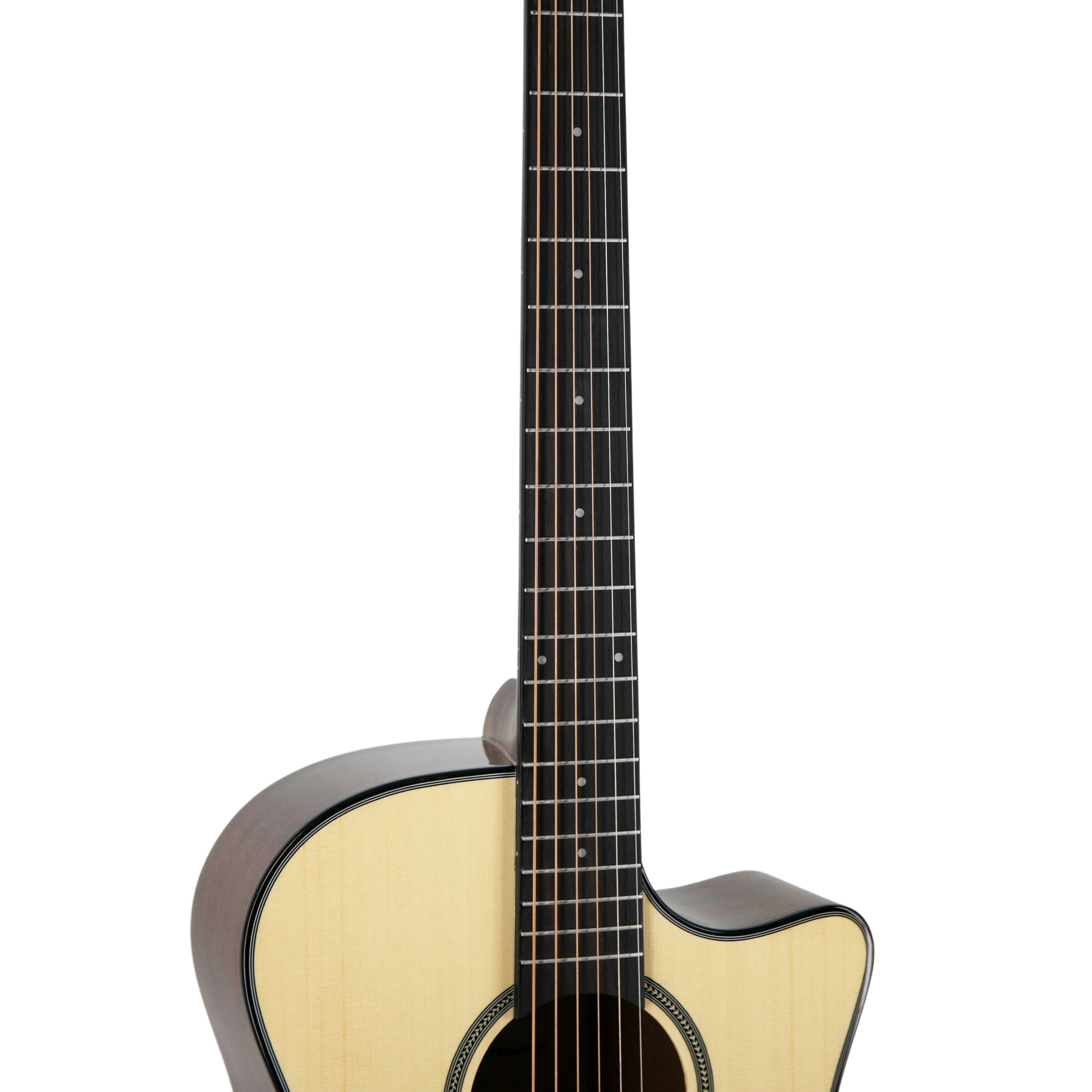 Harmony Foundation Series Terra FS GA Cutaway Acoustic Guitar, Natural Gloss - Image 7