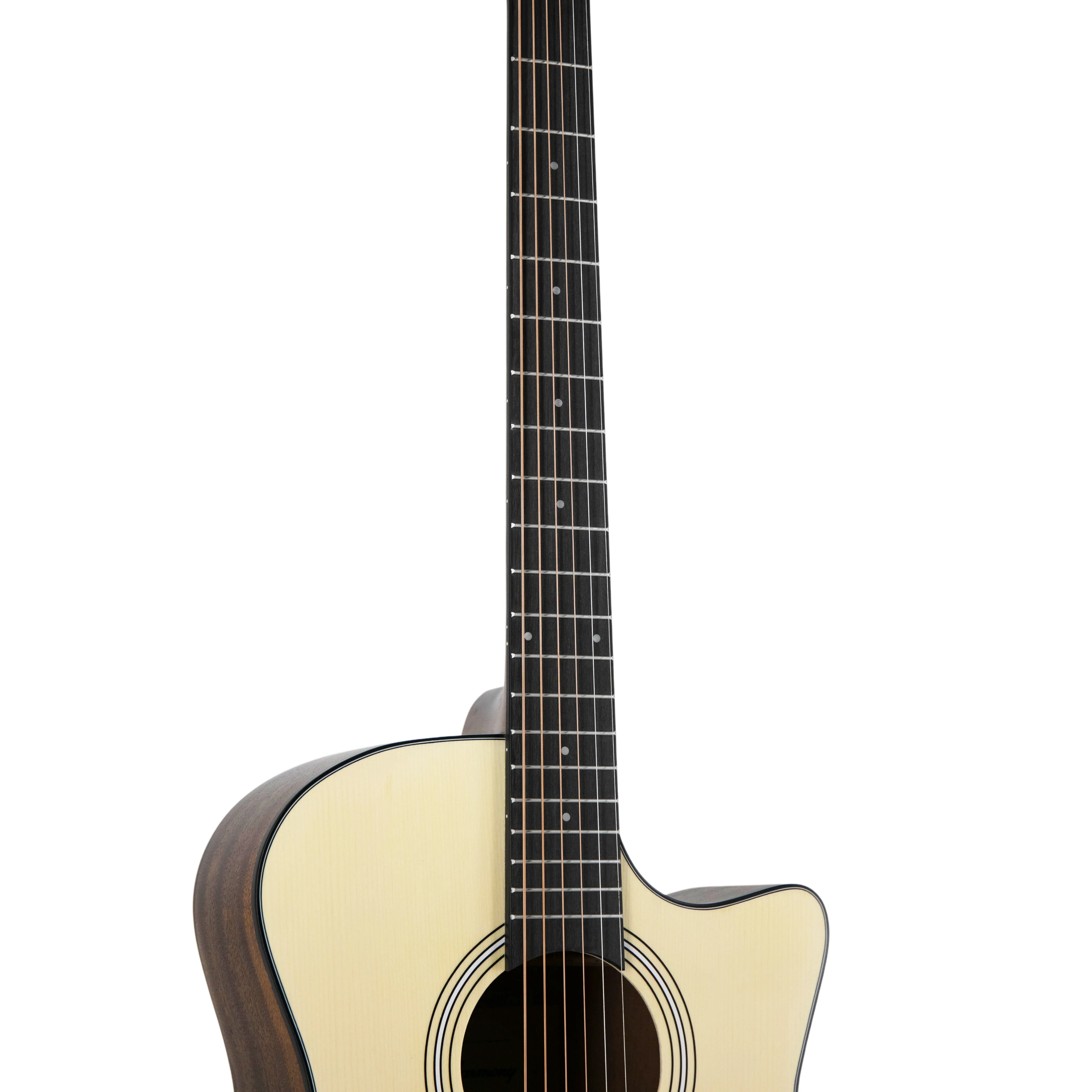 Harmony Foundation Series Terra GA Cutaway Acoustic Guitar, Natural Satin - Image 7