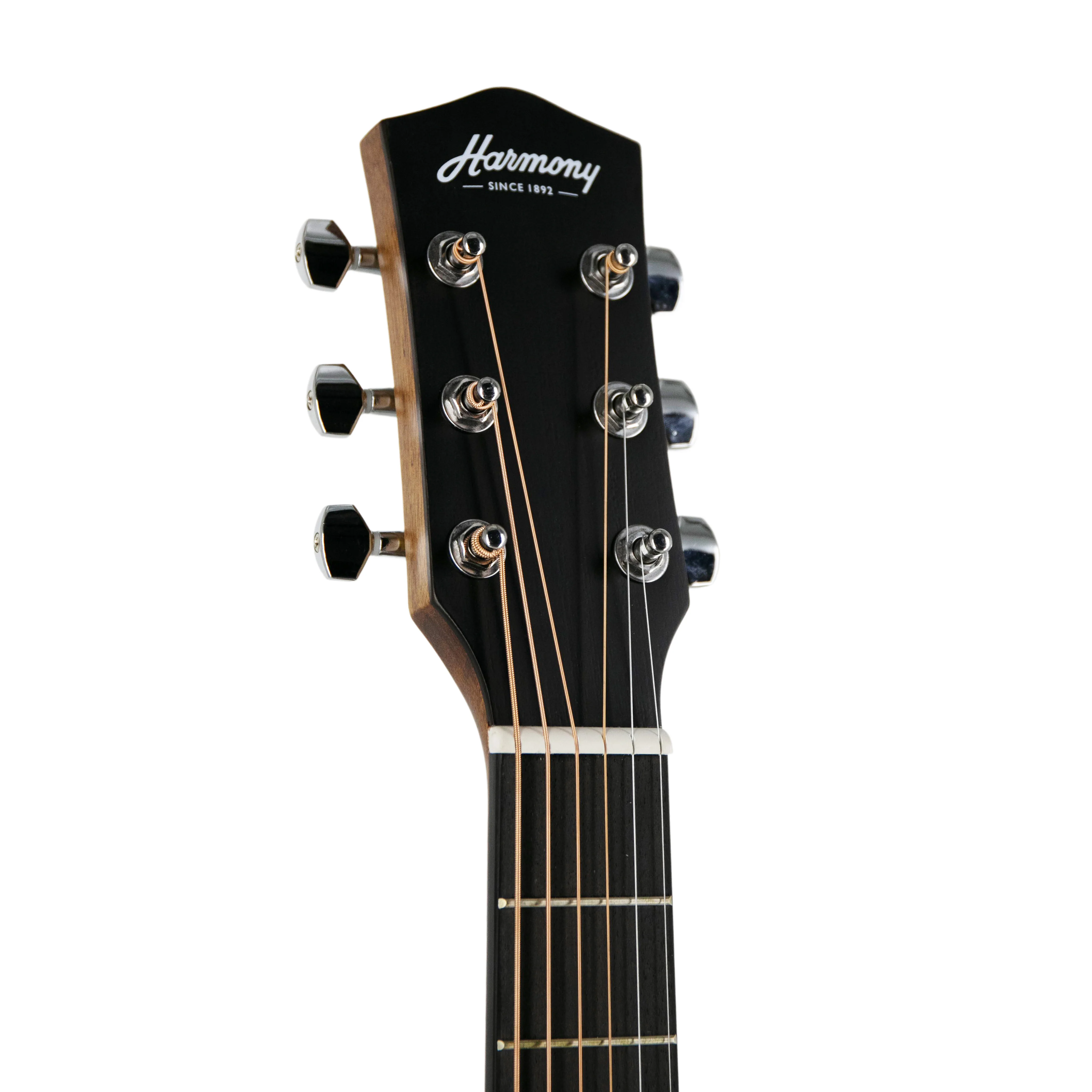 Harmony Foundation Series Terra Petite Dreadnought Acoustic Guitar w/Bag, Natural Satin - Image 6