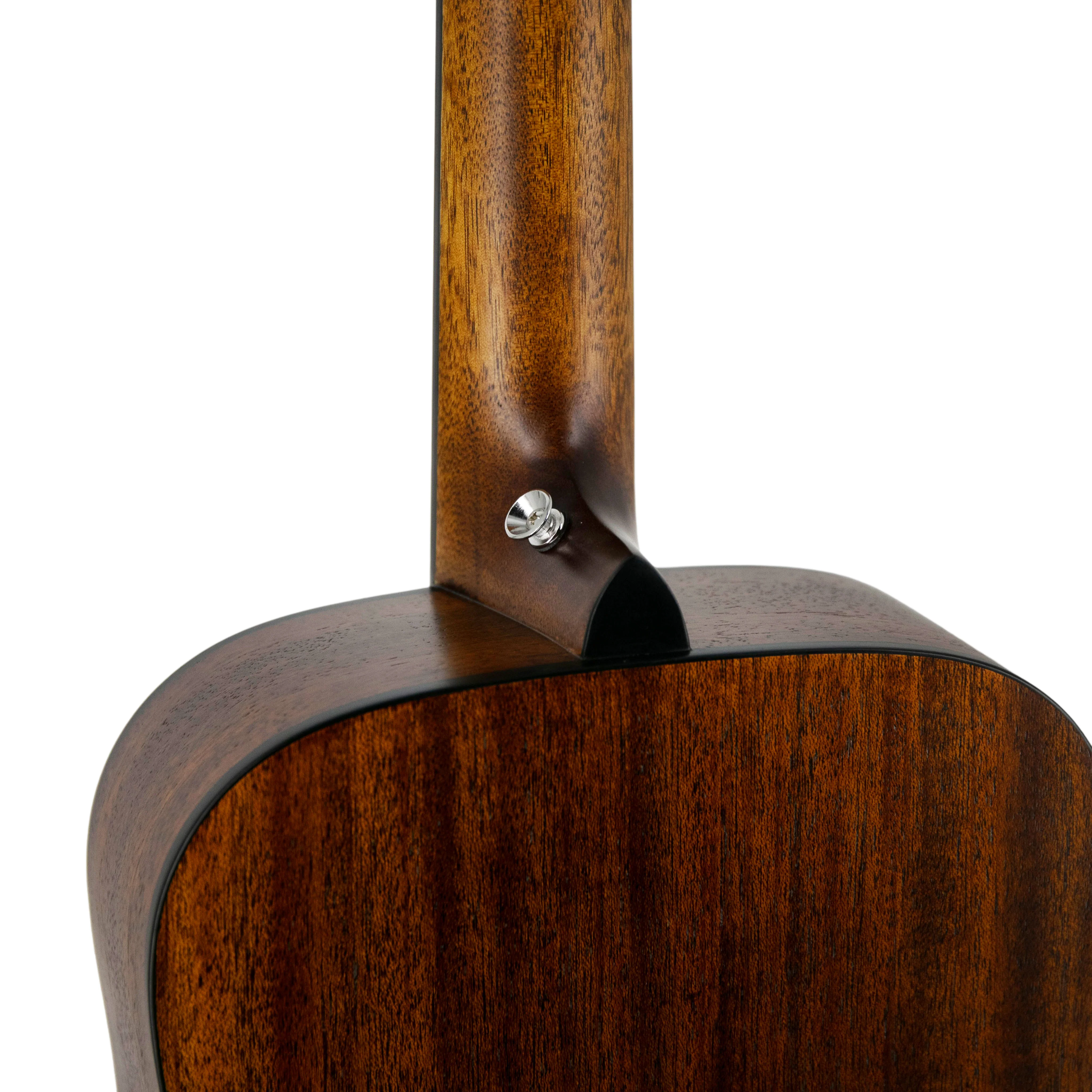 Harmony Foundation Series Terra Petite Dreadnought Acoustic Guitar w/Bag, Natural Satin - Image 9