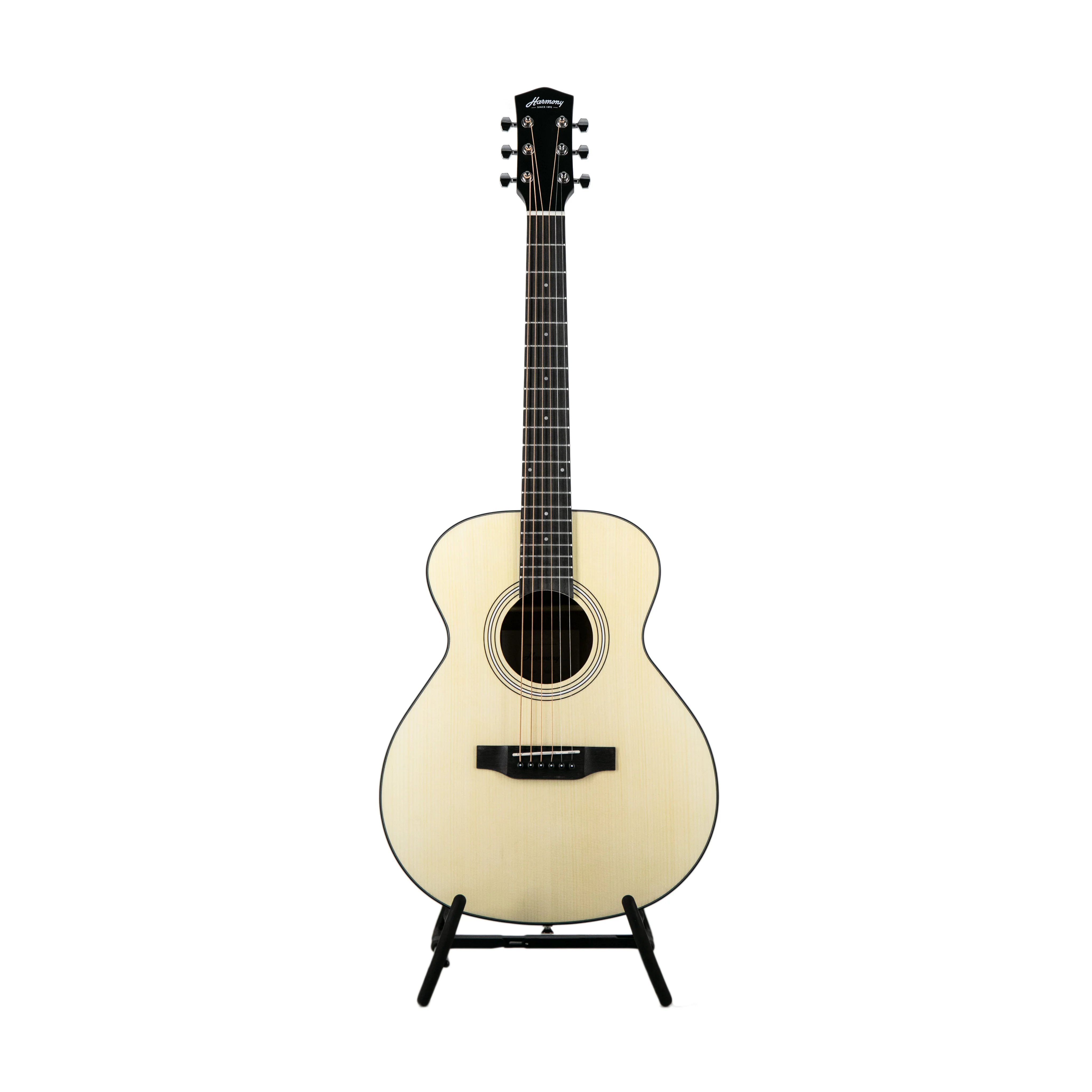 Harmony Foundation Series Terra Petite OM Acoustic Guitar Bundle, Natural Satin (UK Exclusive) - Image 2