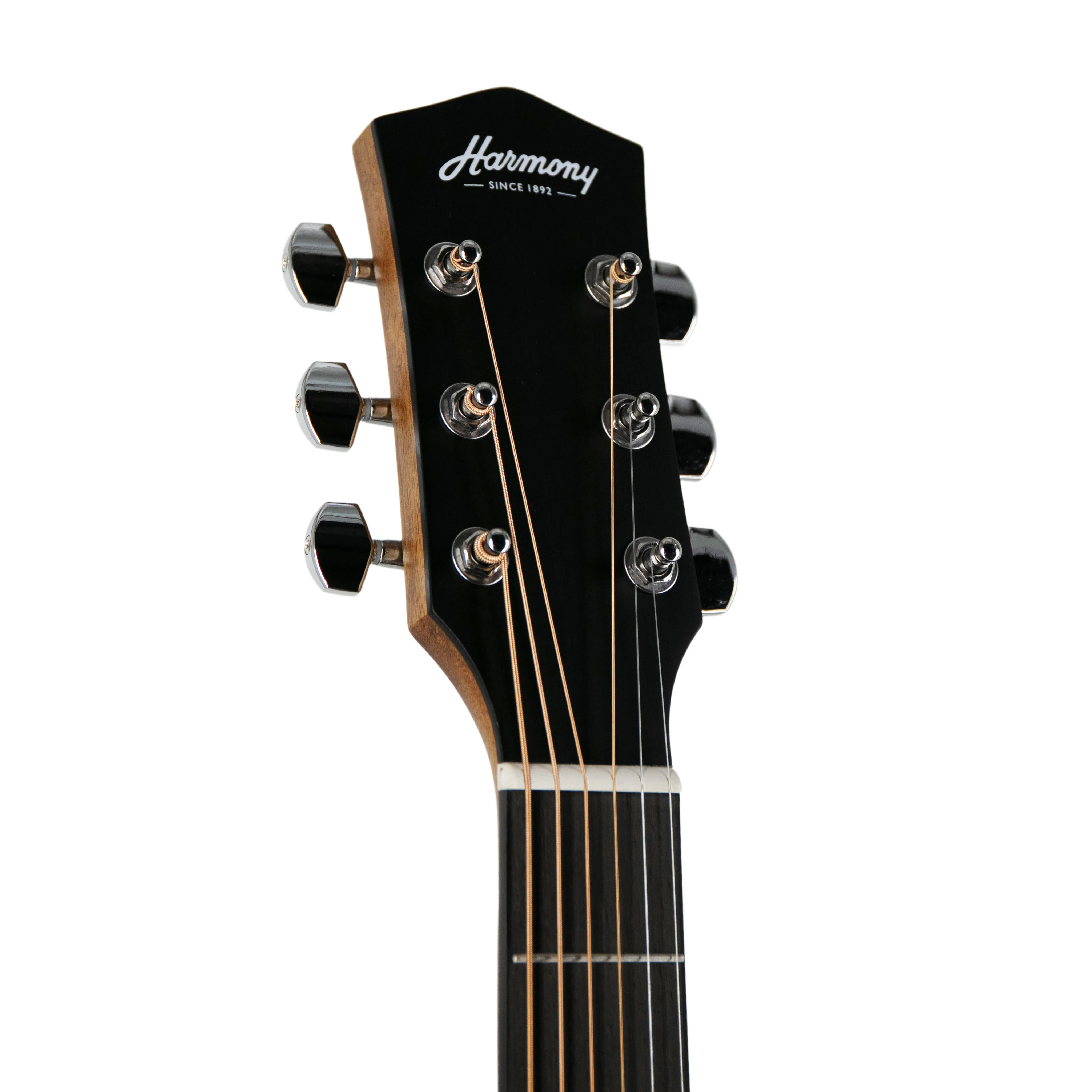 Harmony Foundation Series Terra ST Dreadnought Acoustic Guitar, Natural Satin - Image 6
