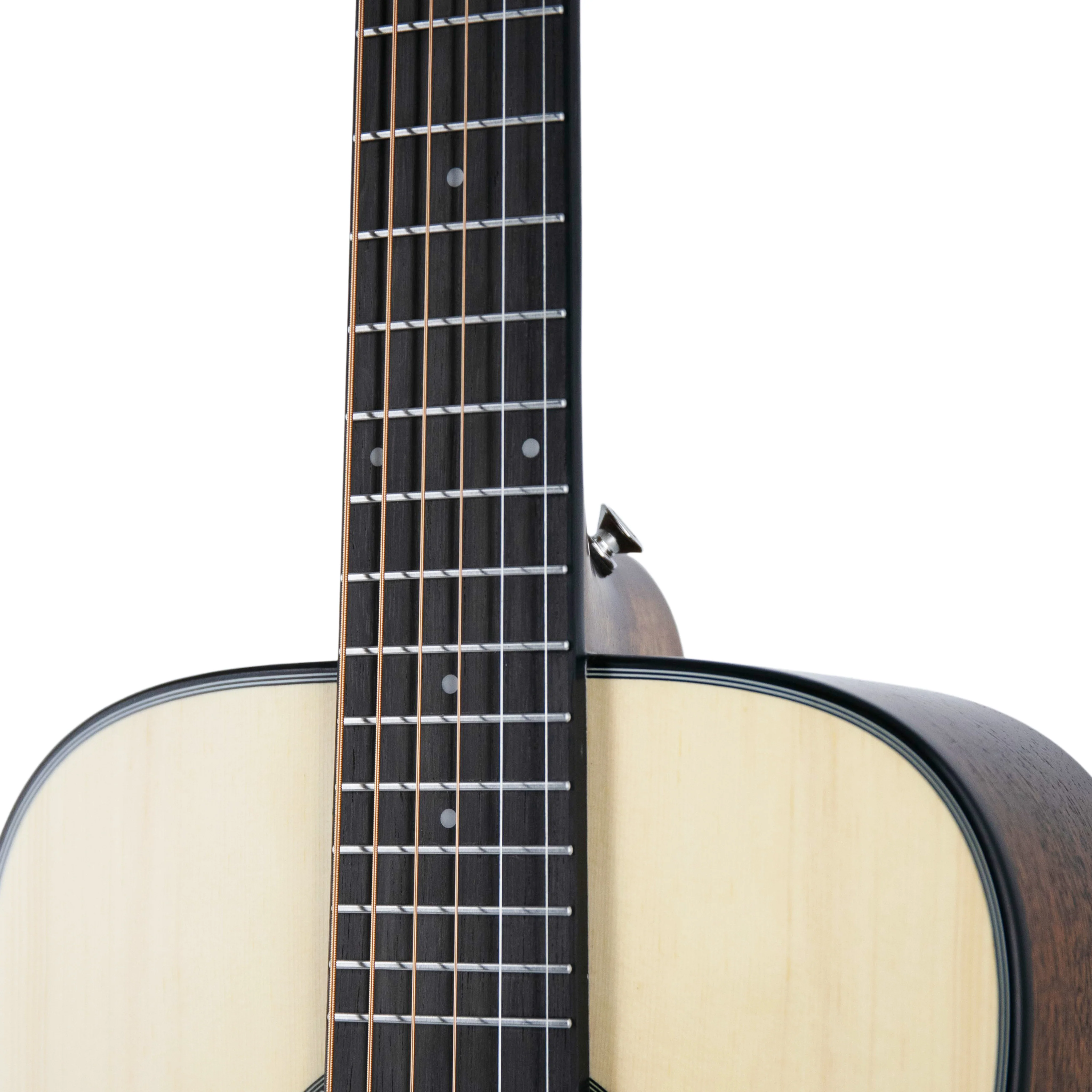 Harmony Foundation Series Terra ST Petite Dreadnought Acoustic Guitar w/Bag, Natural Satin - Image 10
