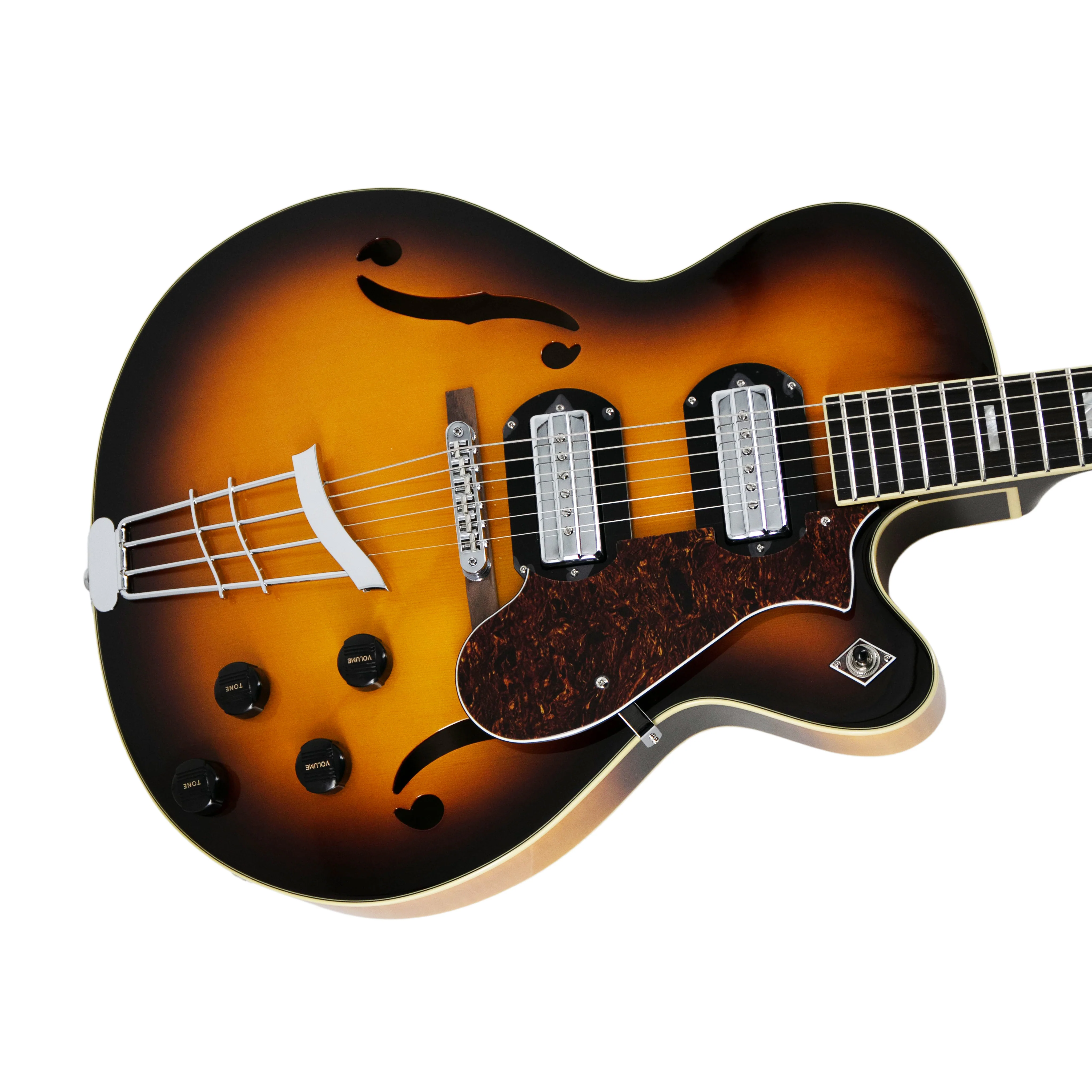 Harmony H62 Reissue Electric Guitar, Sunburst - Image 6