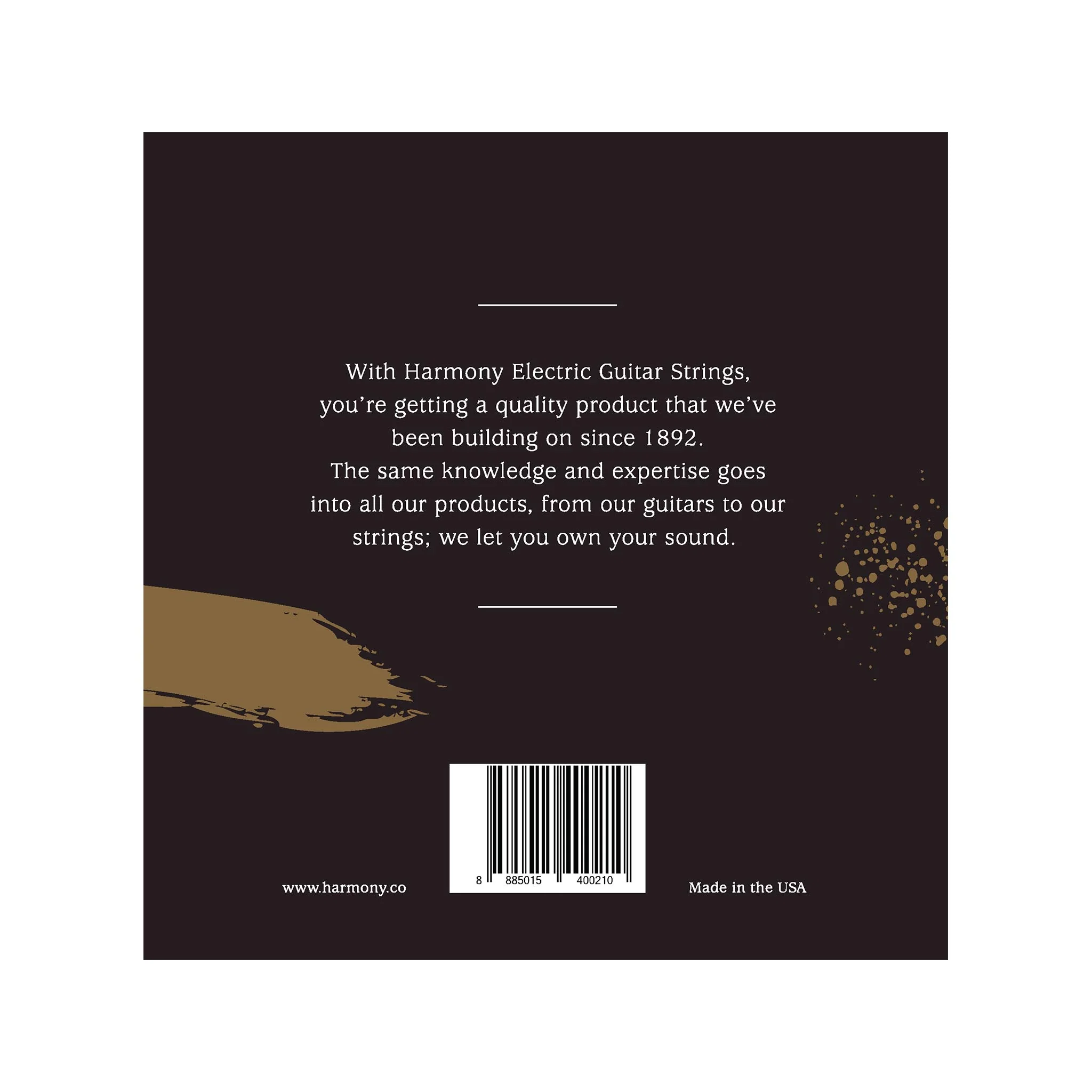Harmony HE05 Nickel Electric Guitar Strings, Custom Medium, 11/52 - Image 2