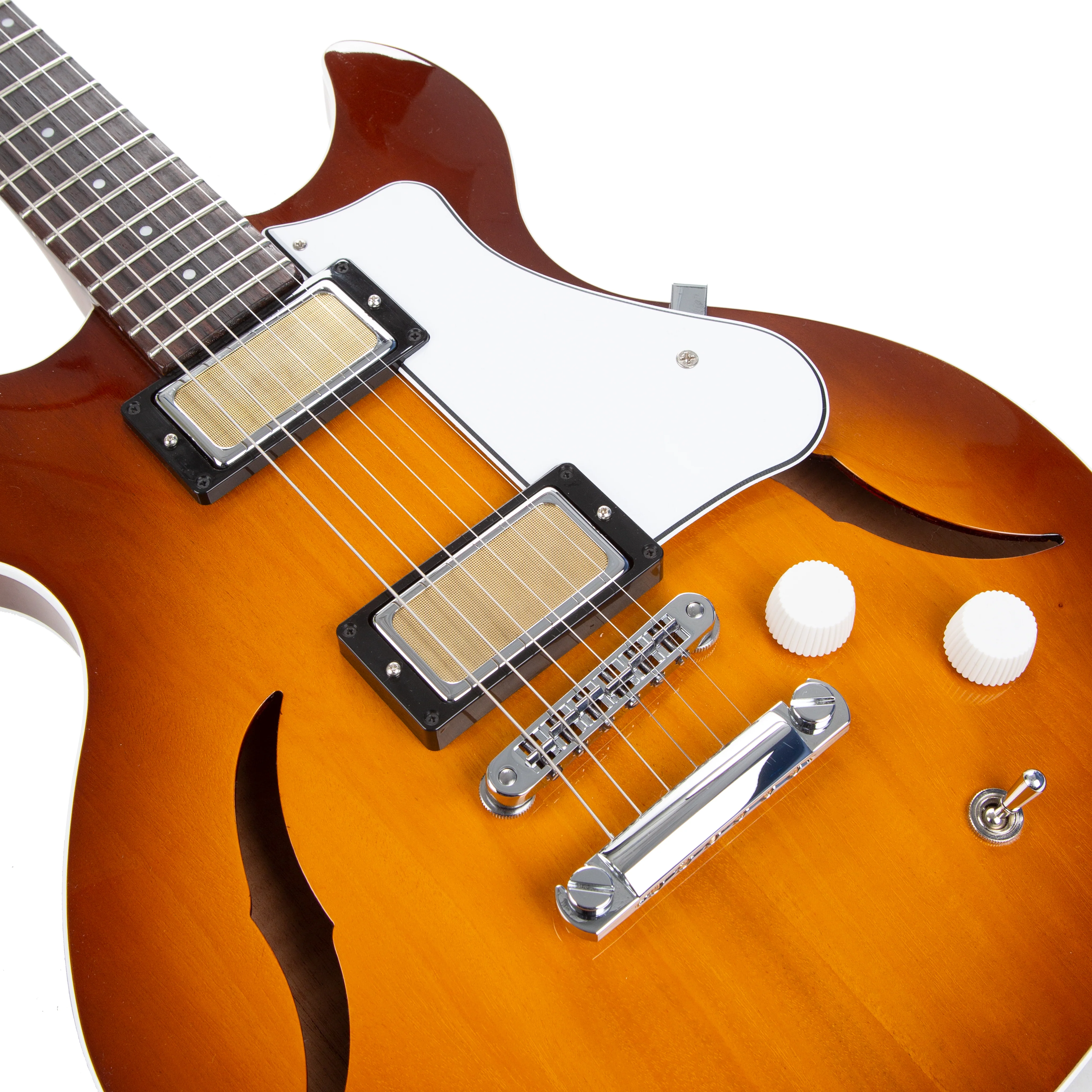 Harmony Standard Series Comet Electric Guitar w/Case, RW FB, Sunburst - Image 5