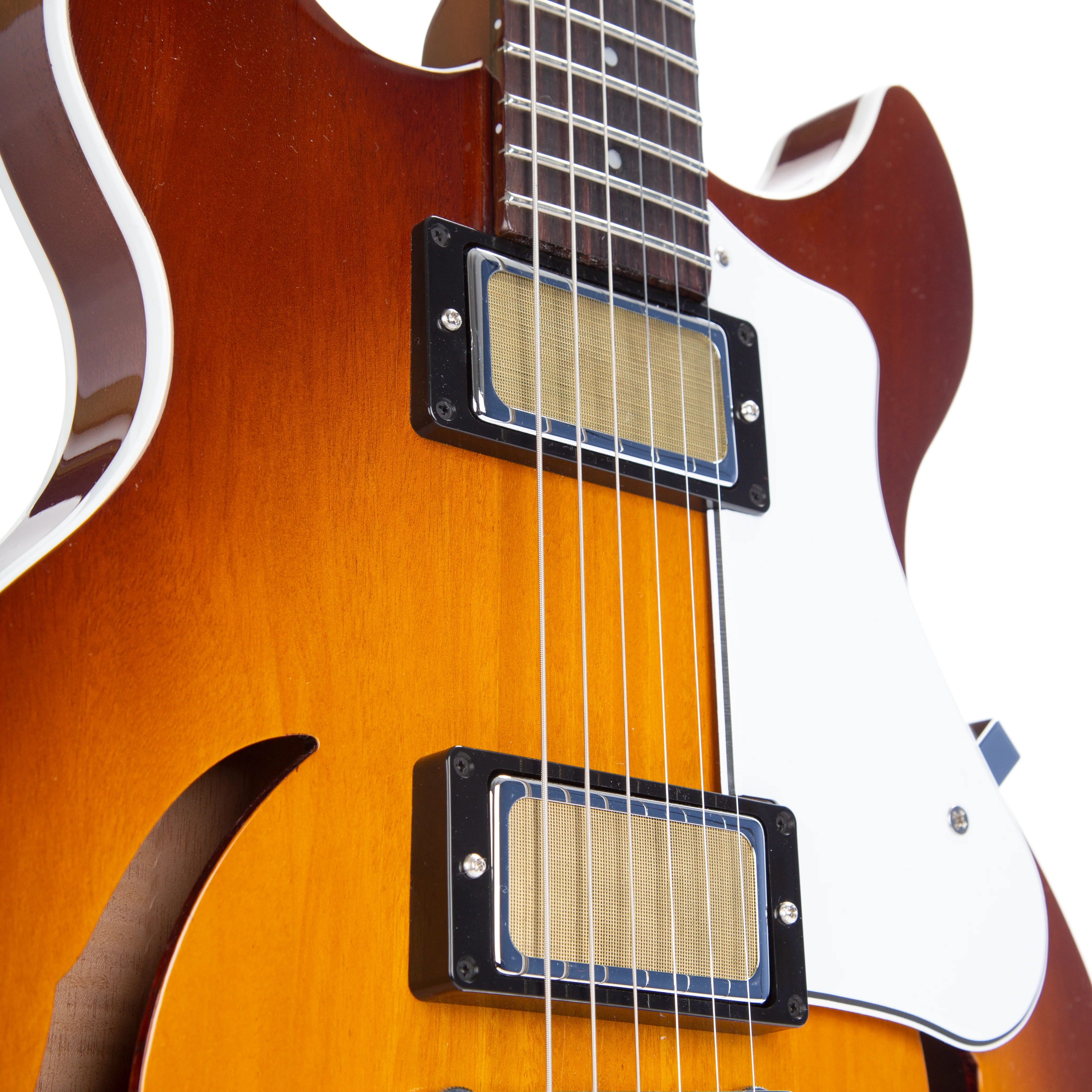 Harmony Standard Series Comet Electric Guitar w/Case, RW FB, Sunburst - Image 6