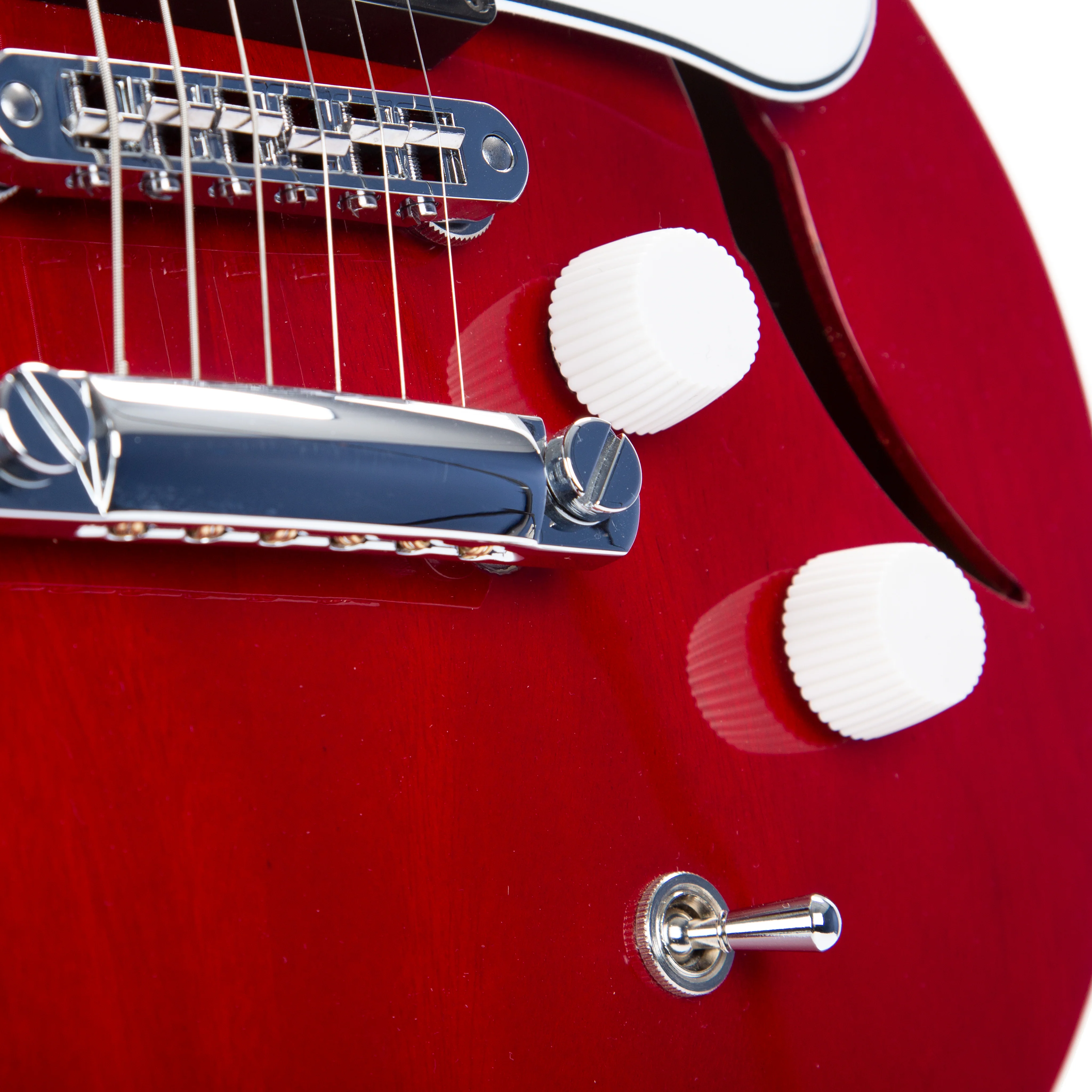 Harmony Standard Series Comet Electric Guitar w/Case, RW FB, Trans Red - Image 7