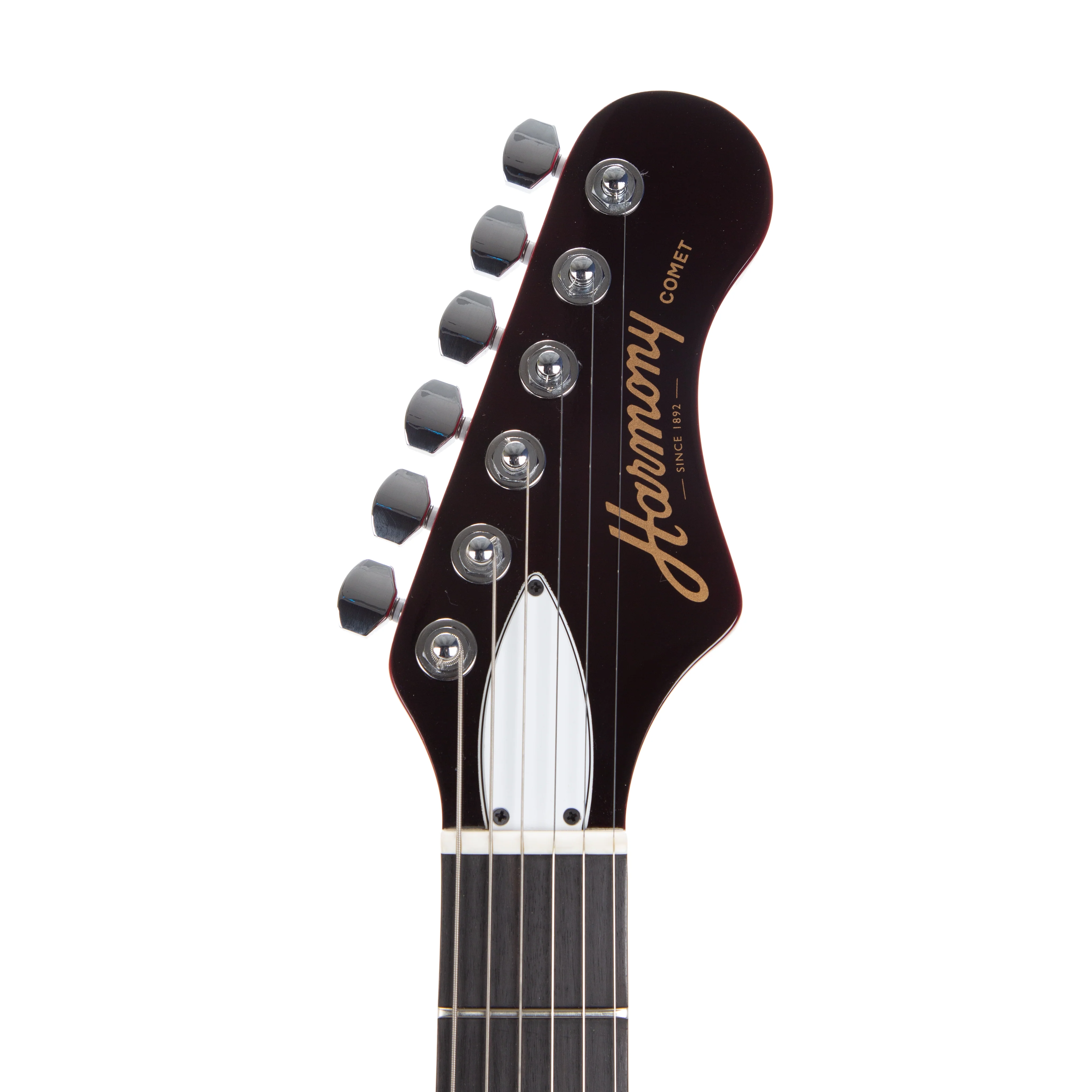 Harmony Standard Series Comet Electric Guitar w/Case, RW FB, Trans Red - Image 9
