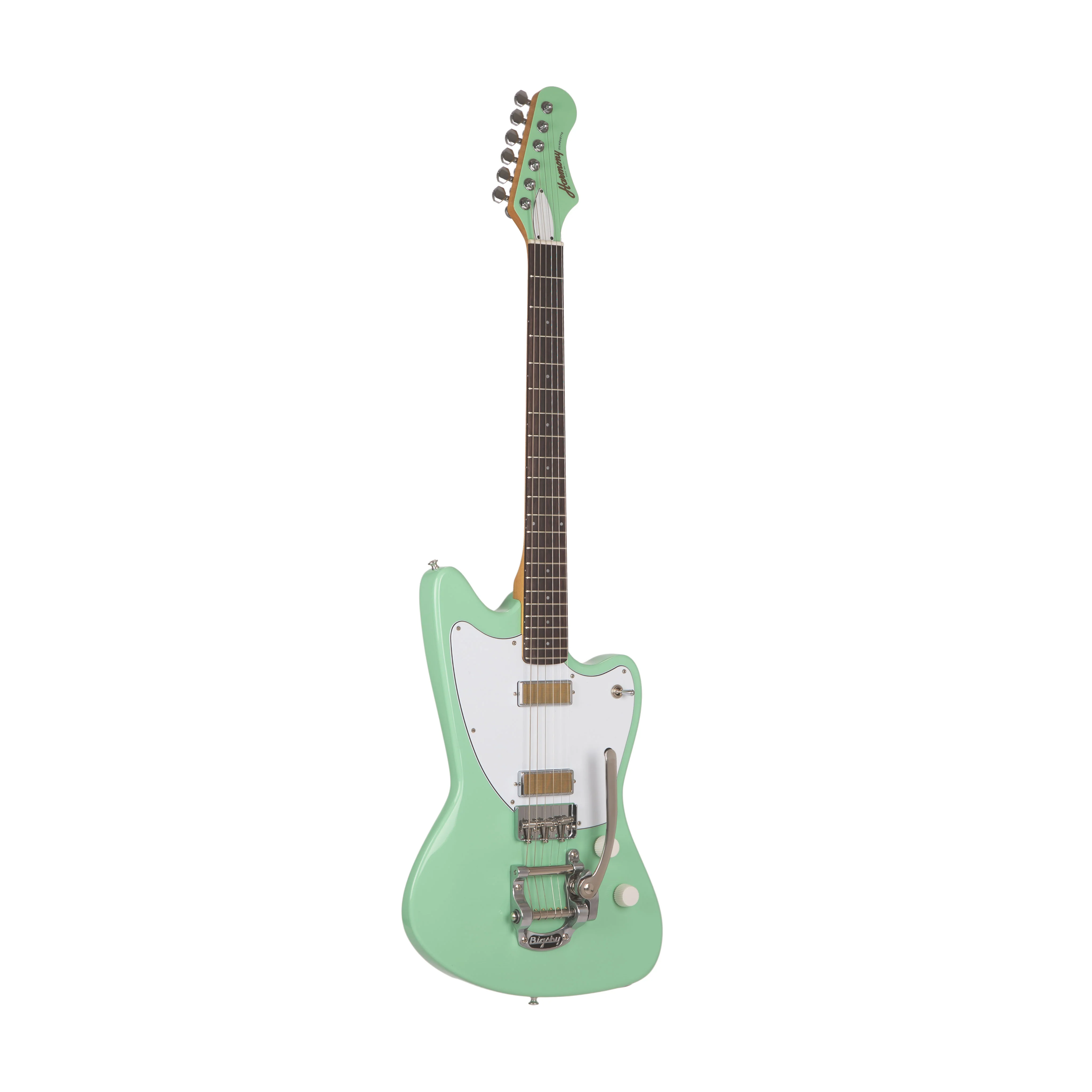 Harmony Standard Series Factory Special Silhouette w/ Bigsby Electric Guitar w/Case, Surf Green (B-Stock) - Image 3