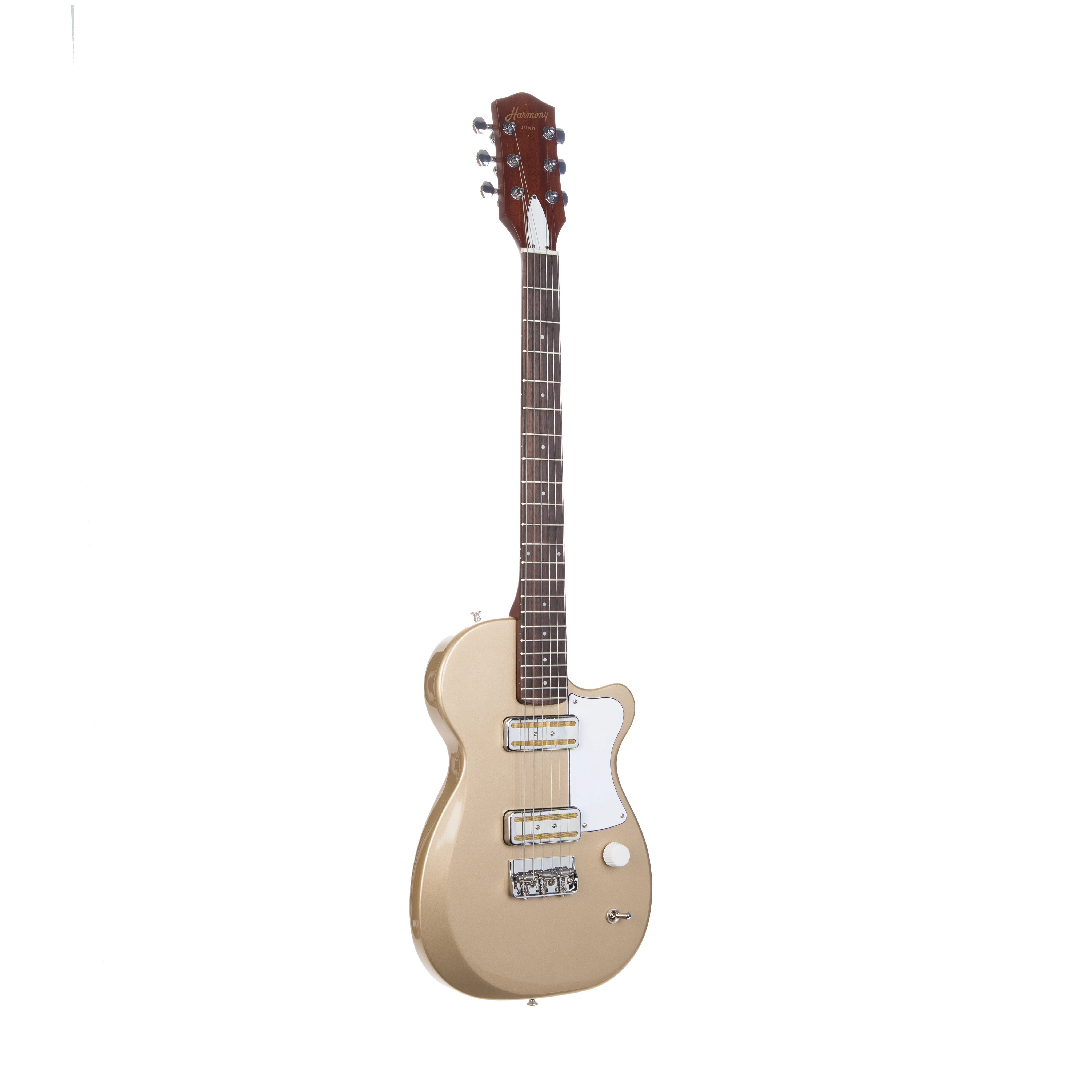 Harmony Standard Series Juno Electric Guitar w/Case, RW FB, Champagne - Image 3