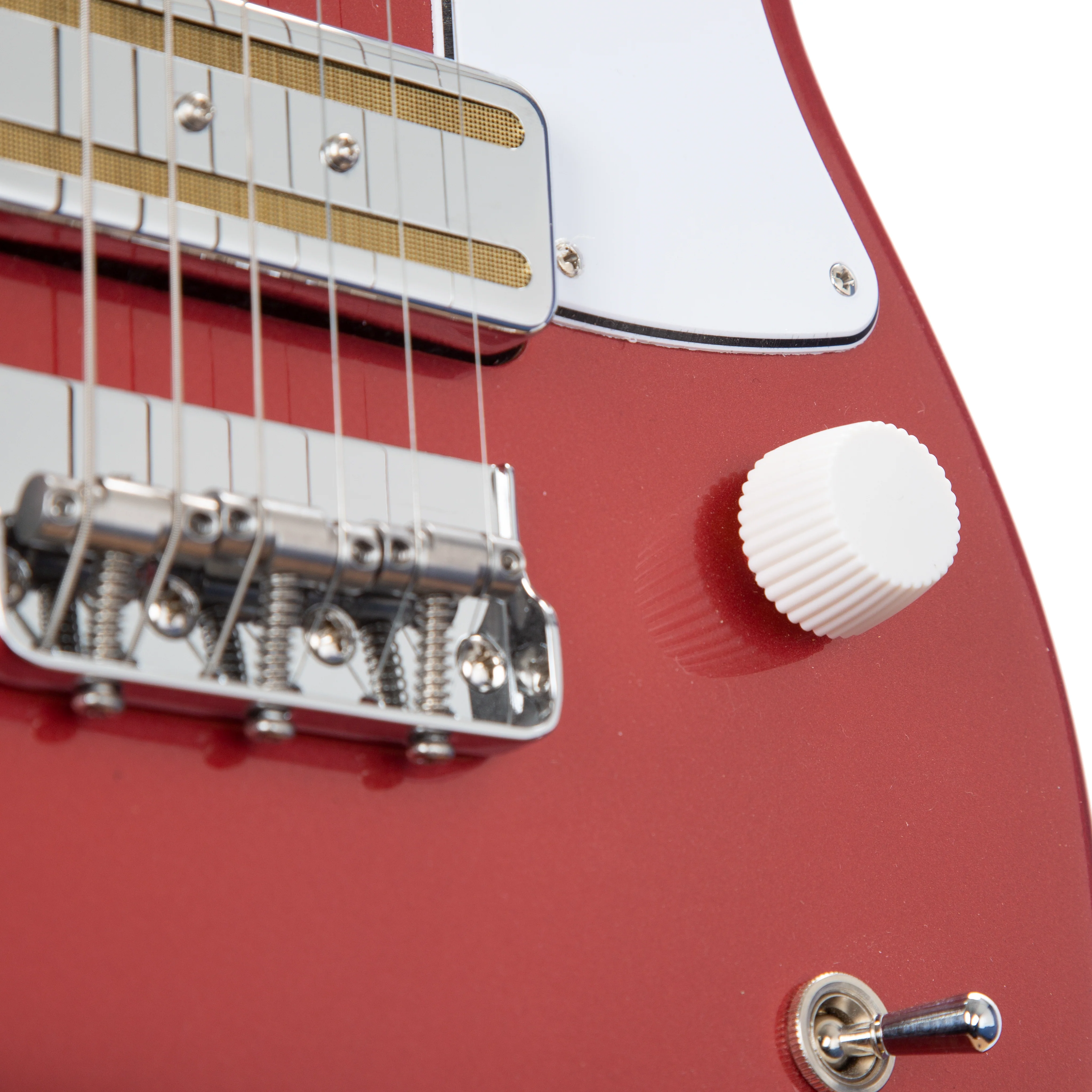Harmony Standard Series Juno Electric Guitar w/Case, RW FB, Rose - Image 7