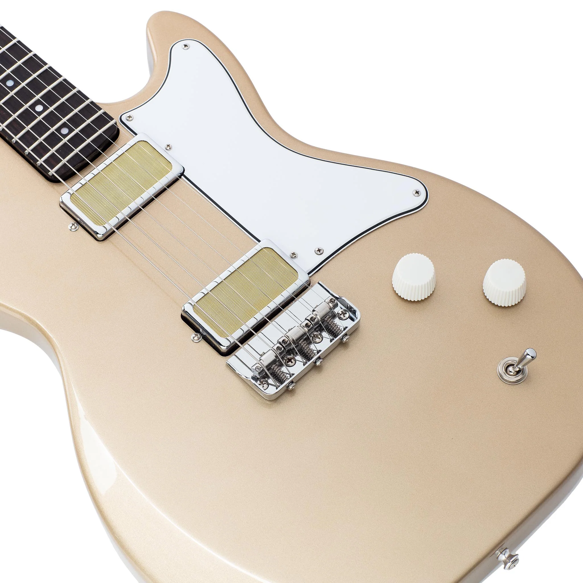Harmony Standard Series Jupiter Electric Guitar w/Case, RW FB, Champagne - Image 5
