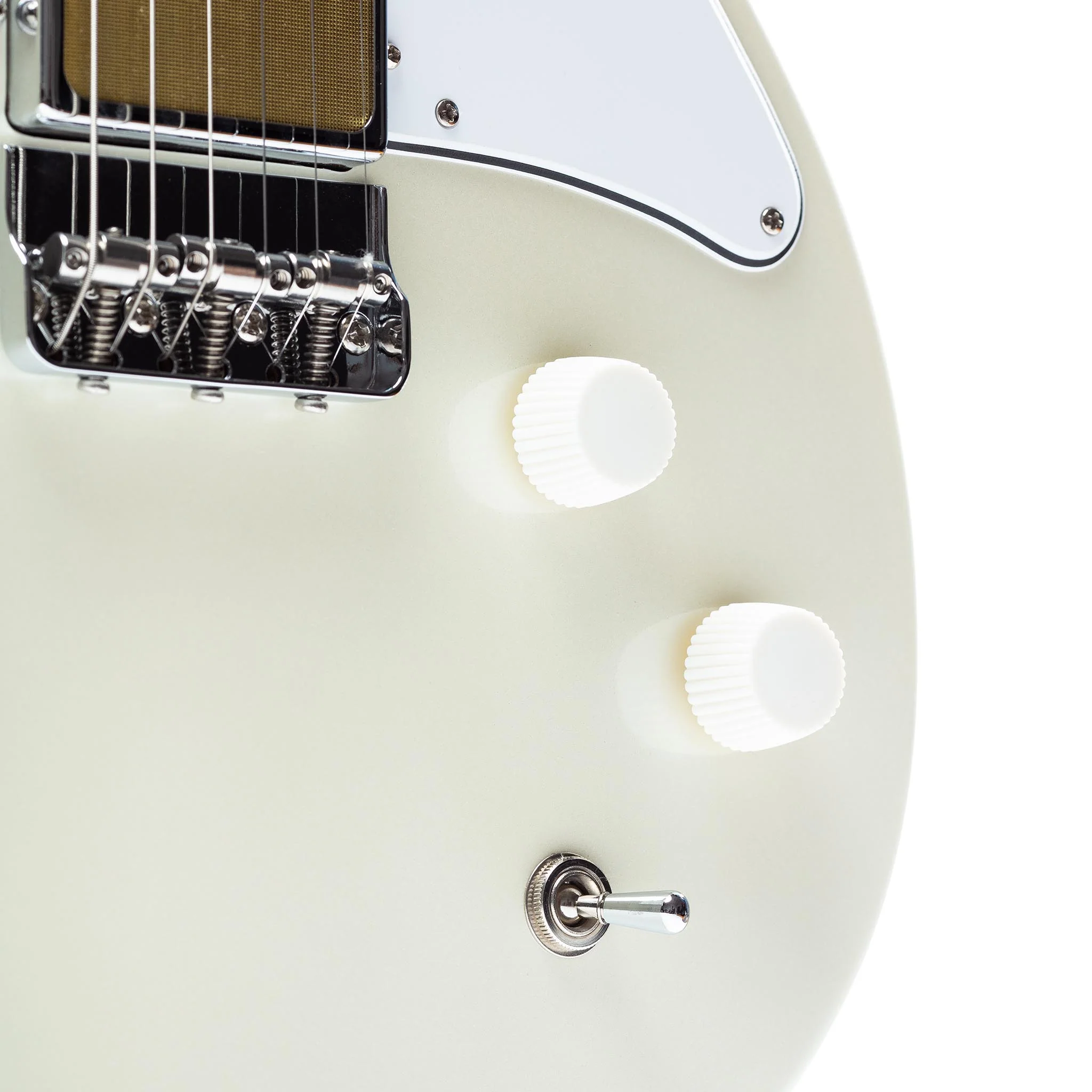 Harmony Standard Series Jupiter Electric Guitar w/Case, RW FB, Pearl White - Image 7