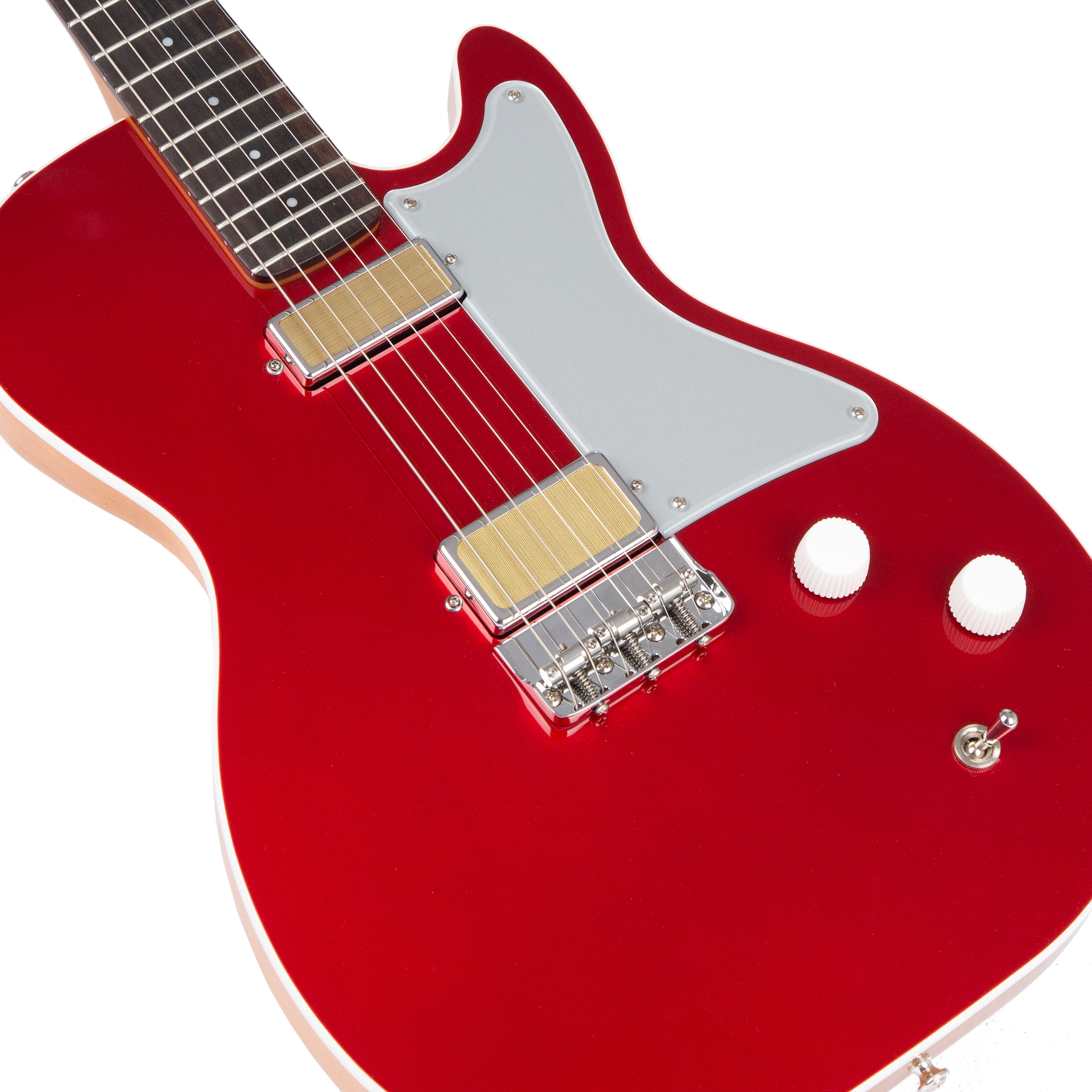 Harmony Standard Series Jupiter Thinline Electric Guitar w/Case, Cherry - Image 5