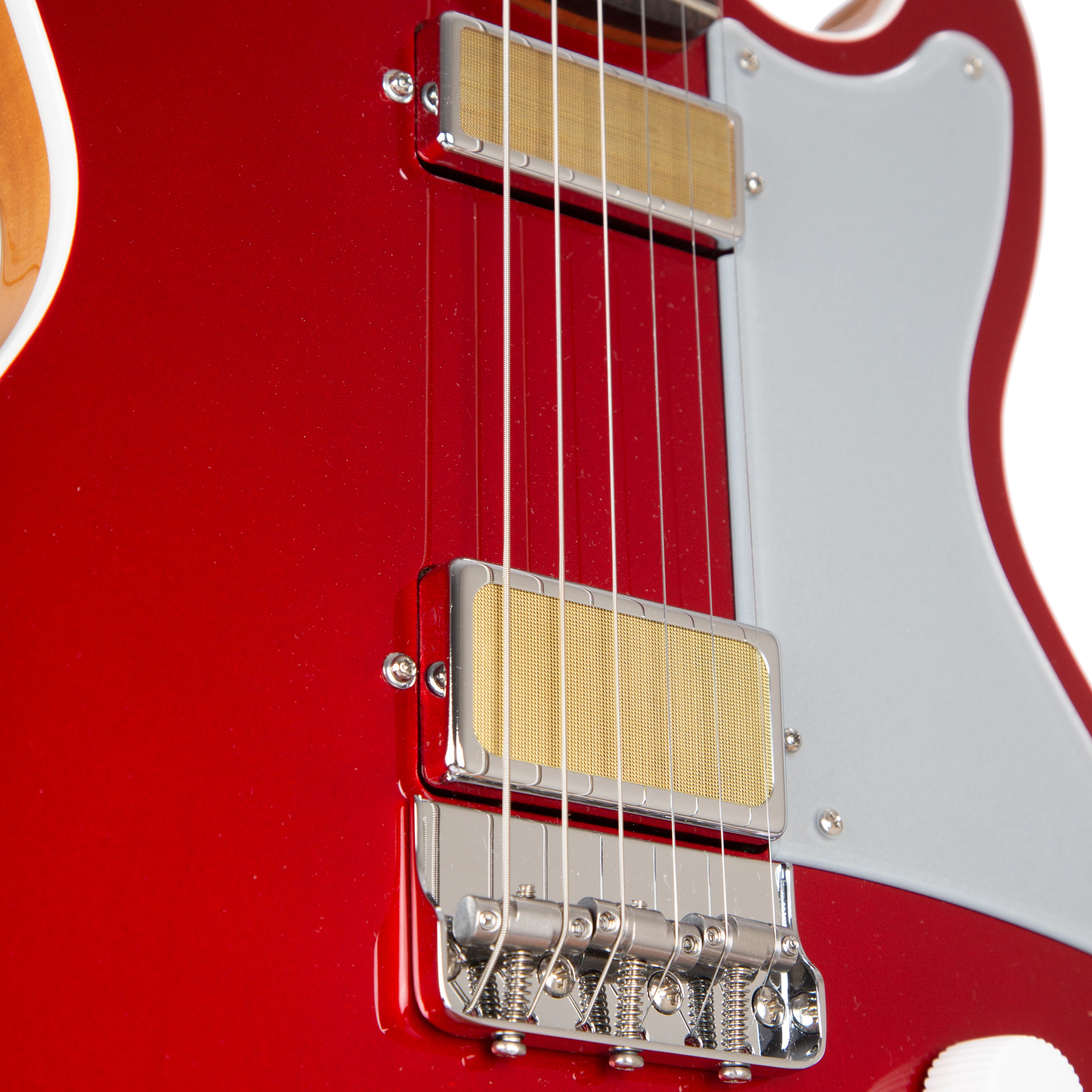 Harmony Standard Series Jupiter Thinline Electric Guitar w/Case, Cherry - Image 6