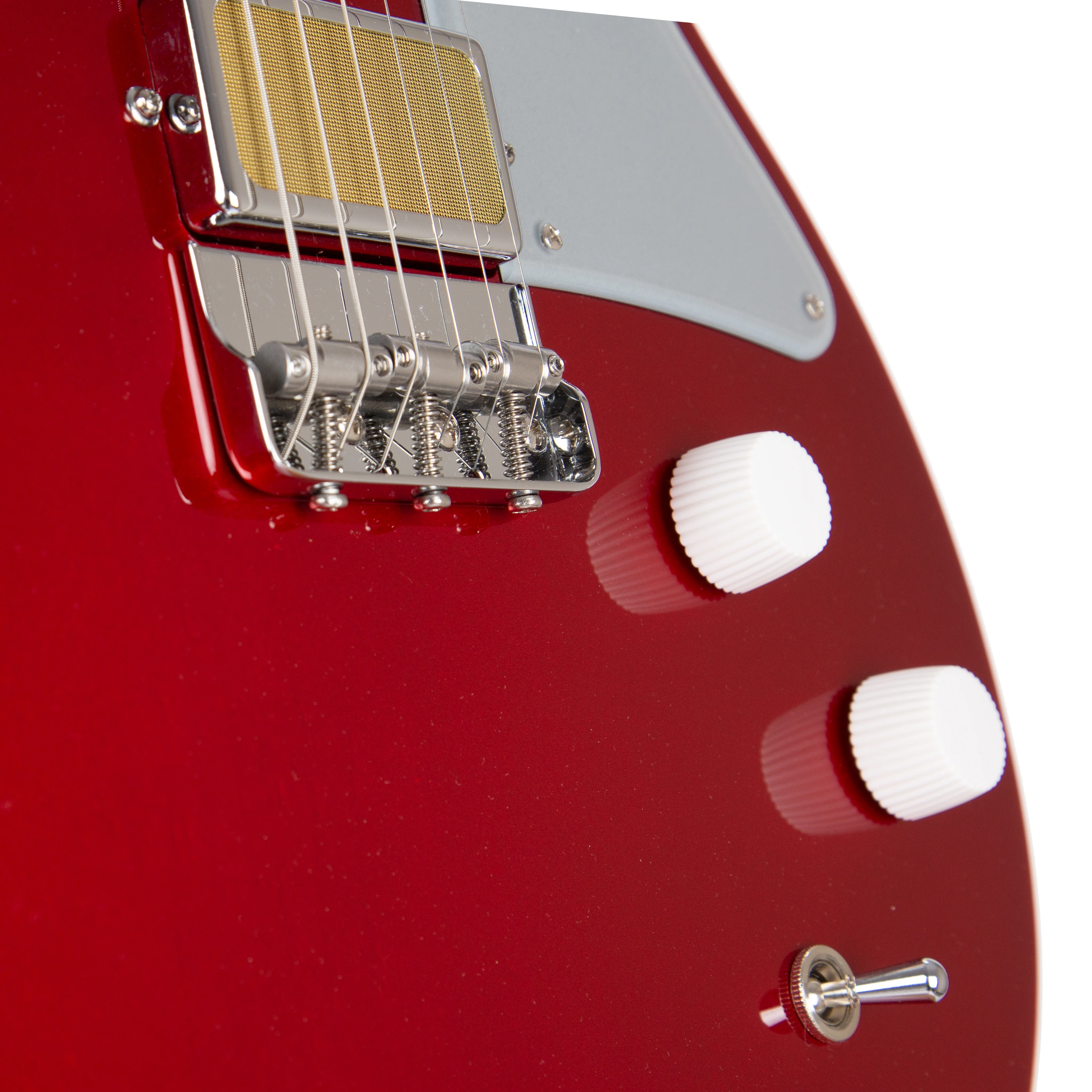 Harmony Standard Series Jupiter Thinline Electric Guitar w/Case, Cherry - Image 7