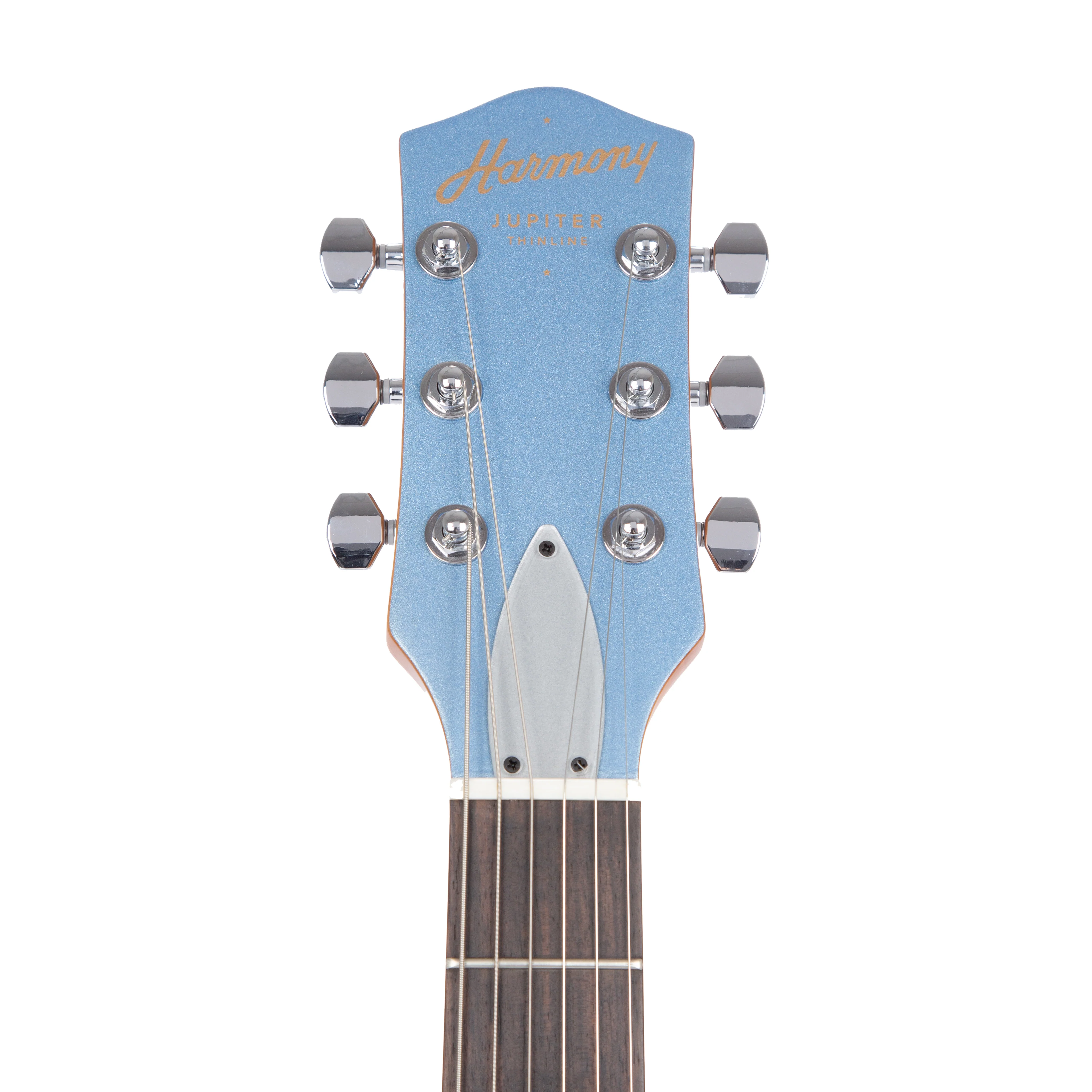 Harmony Standard Series Jupiter Thinline Electric Guitar w/Case, Sky Blue - Image 8