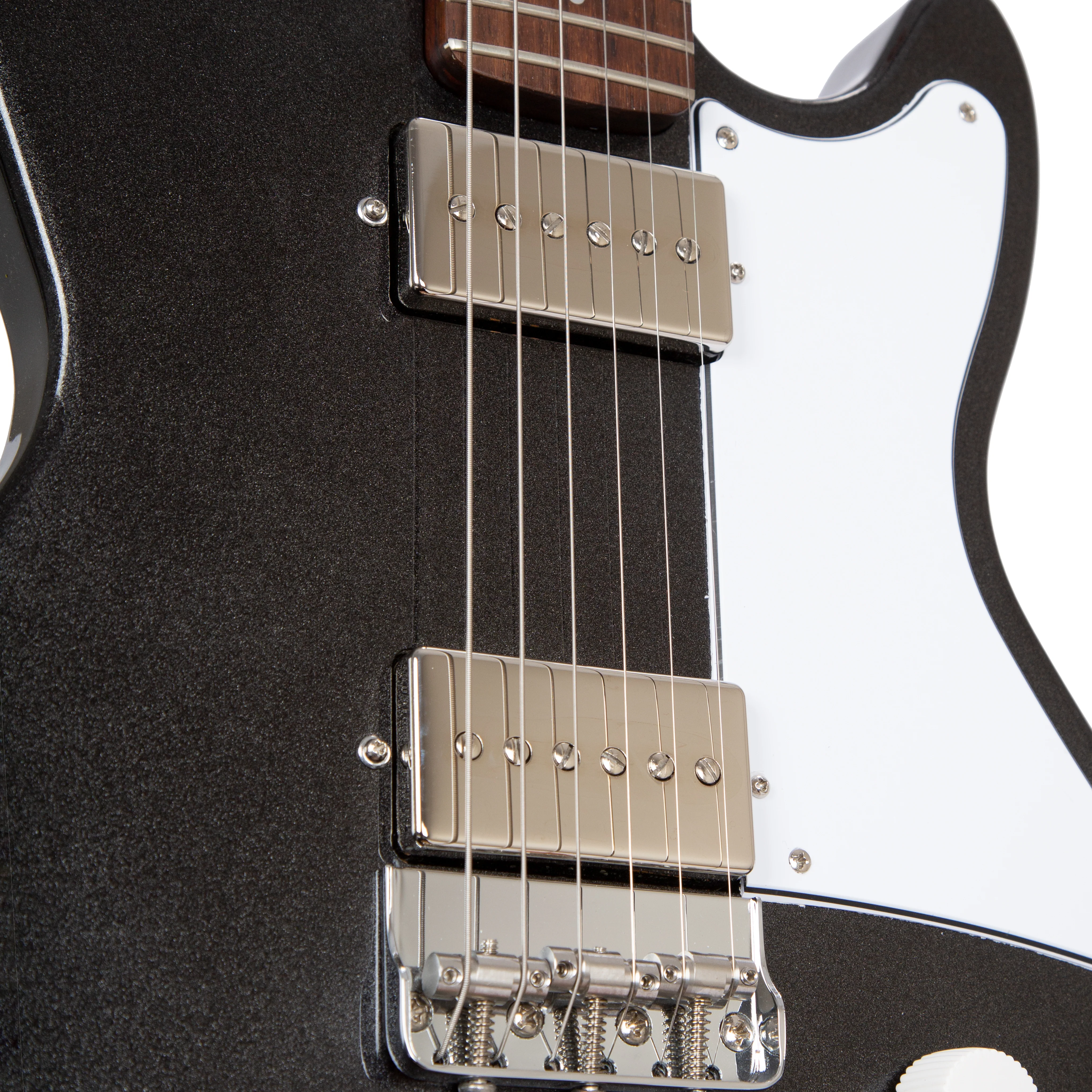Harmony Standard Series Jupiter w/ Phat Cat P90 Electric Guitar w/ Case, Space Black - Image 6