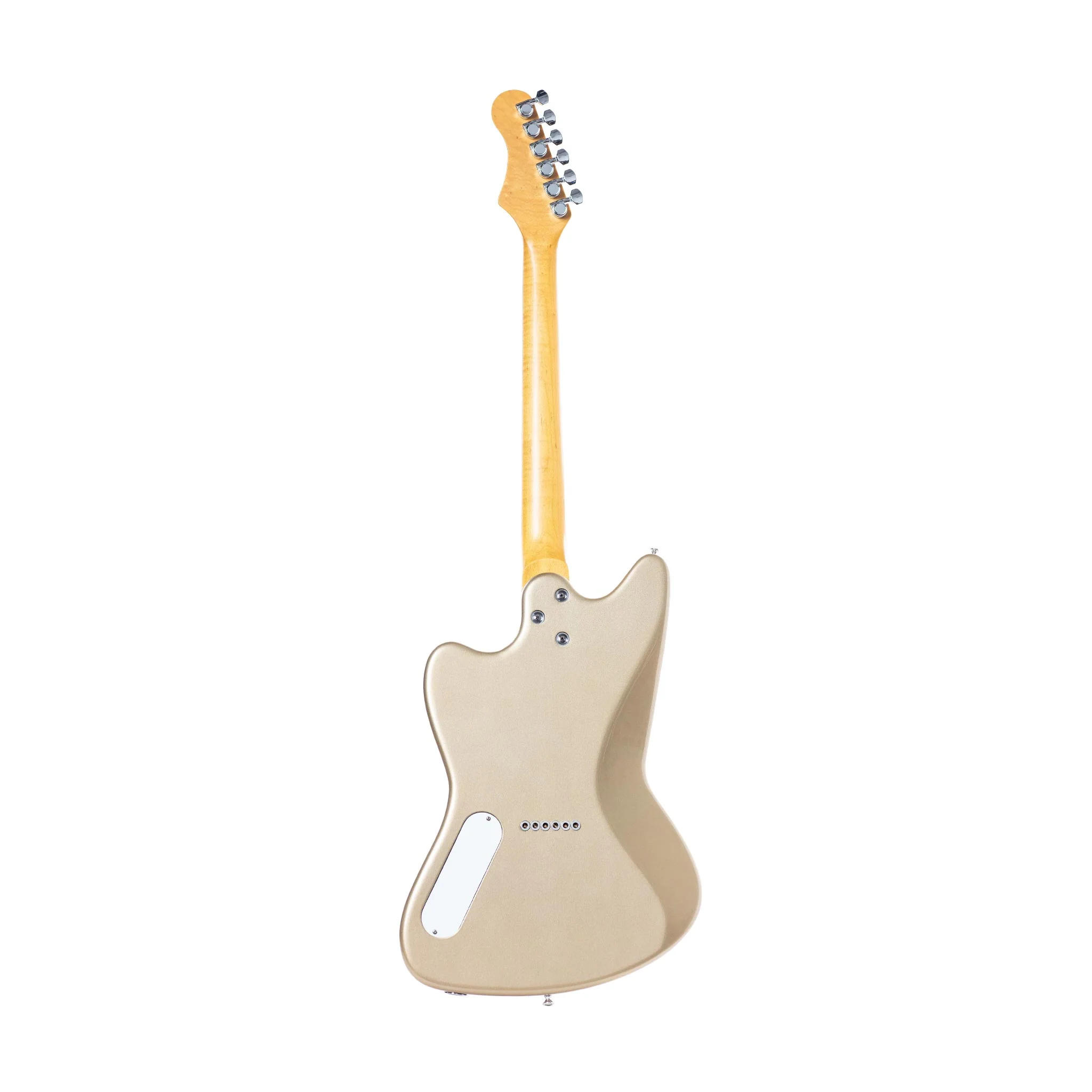Harmony Standard Series Silhouette Electric Guitar w/Case, RW FB, Champagne - Image 2