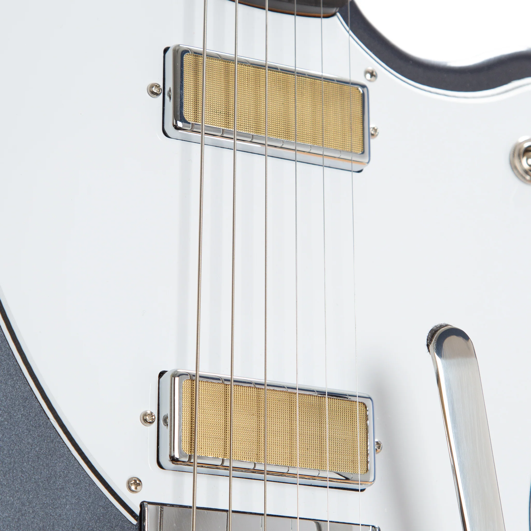 Harmony Standard Series Silhouette w/ Bigsby Electric Guitar w/Case, RW FB, Slate - Image 4