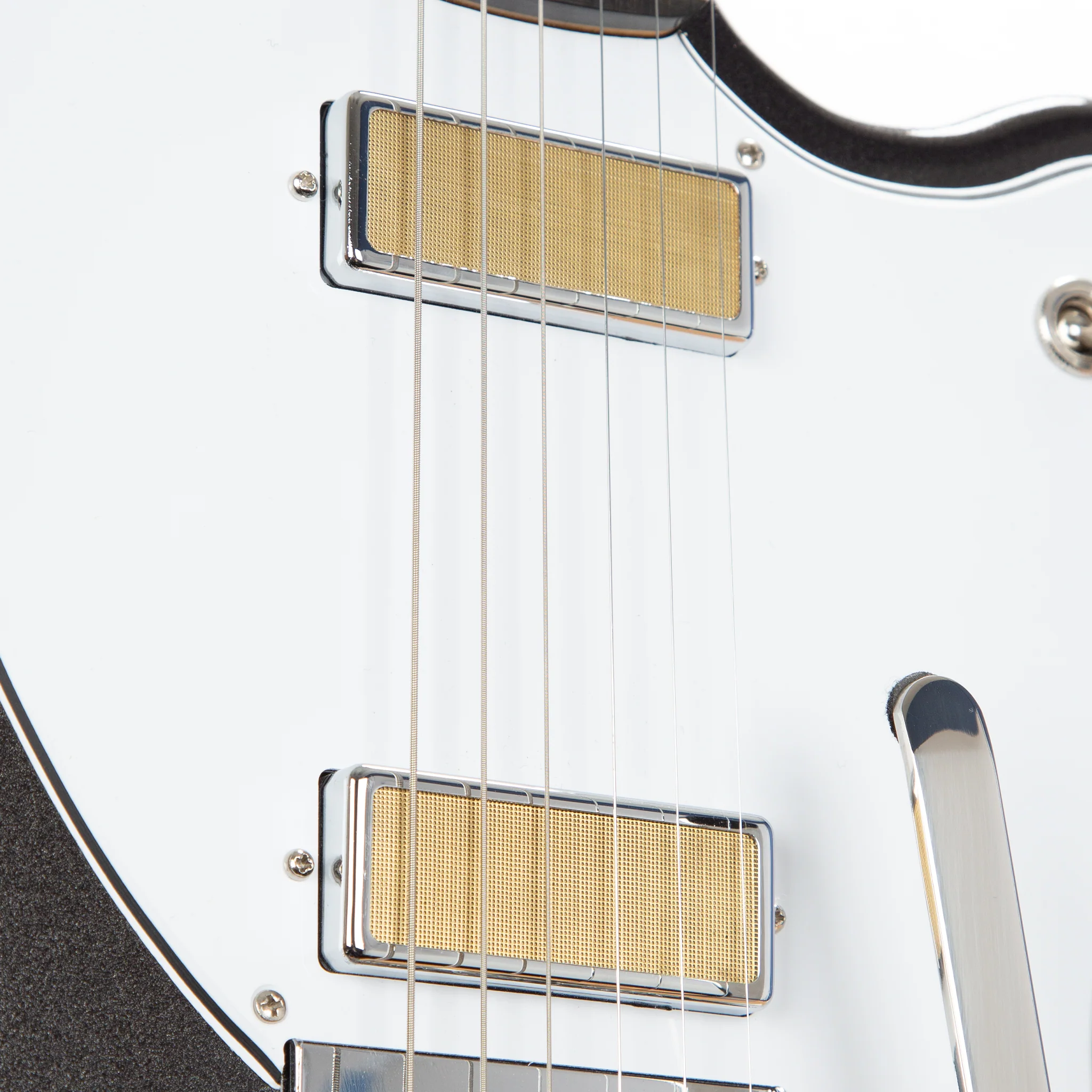 Harmony Standard Series Silhouette w/ Bigsby Electric Guitar w/Case, RW FB, Space Black - Image 4