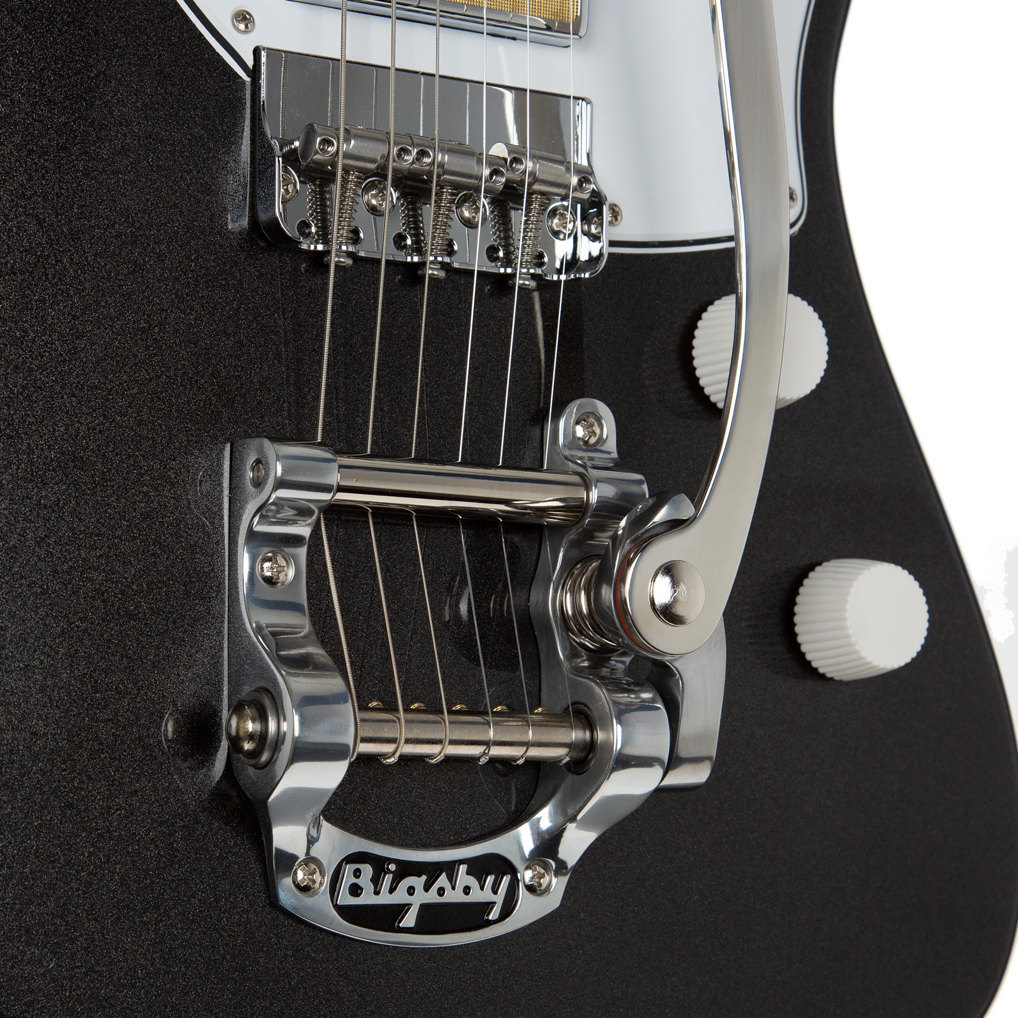 Harmony Standard Series Silhouette w/ Bigsby Electric Guitar w/Case, RW FB, Space Black - Image 5