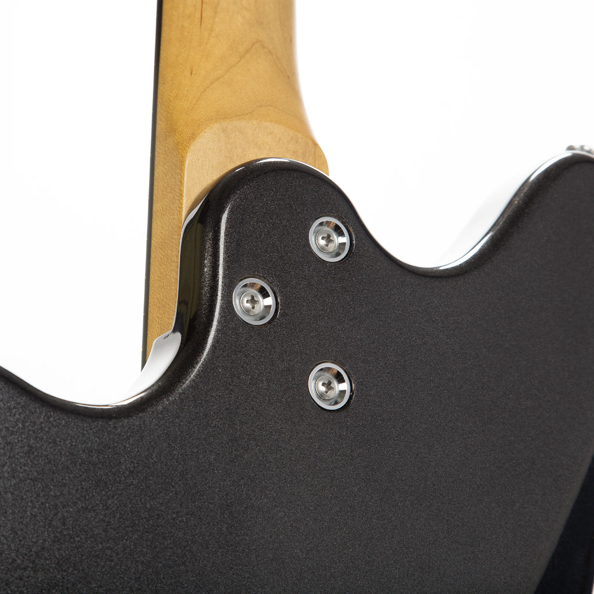 Harmony Standard Series Silhouette w/ Bigsby Electric Guitar w/Case, RW FB, Space Black - Image 6