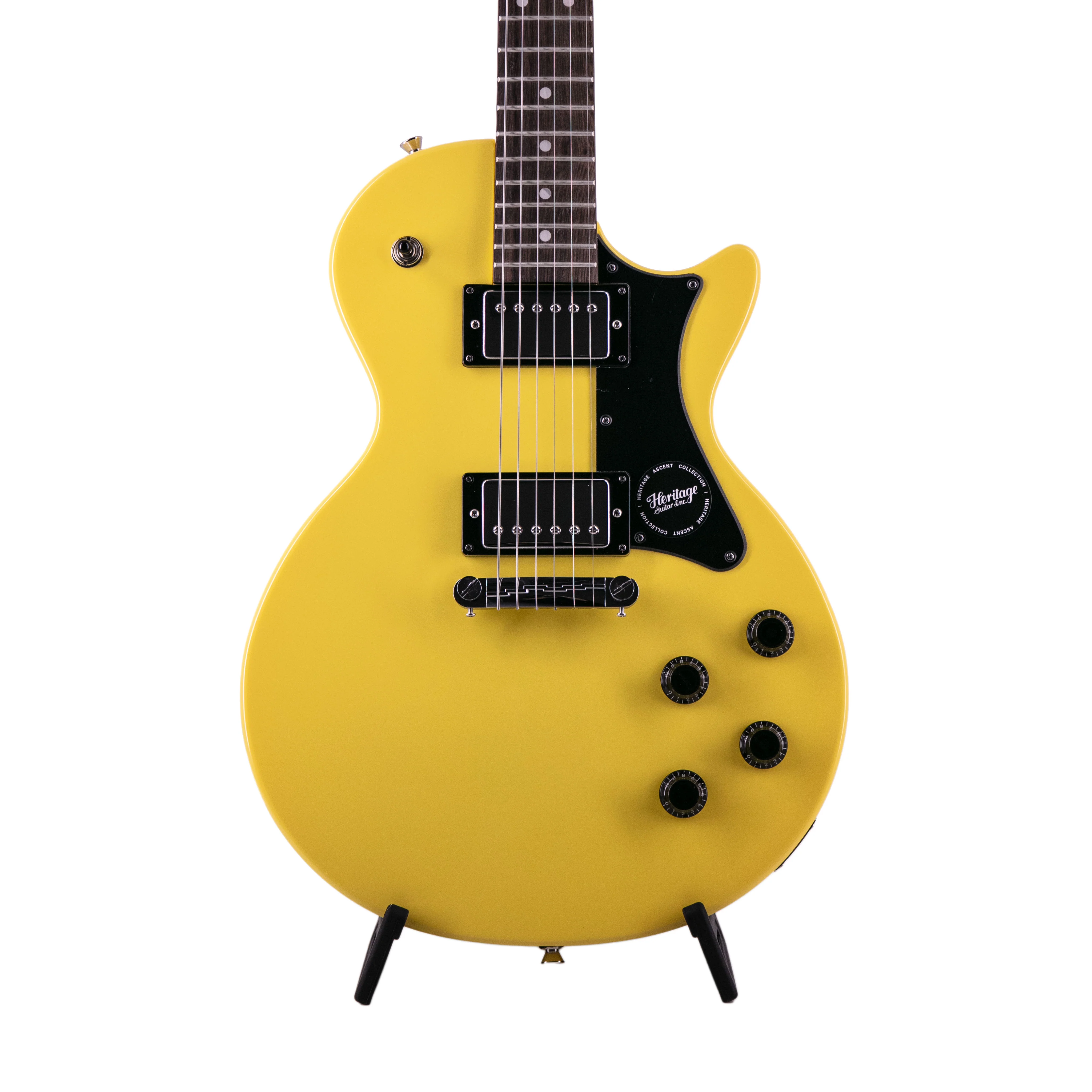 Heritage Ascent Collection H-137 Humbucker Electric Guitar, Marigold Yellow - Image 3