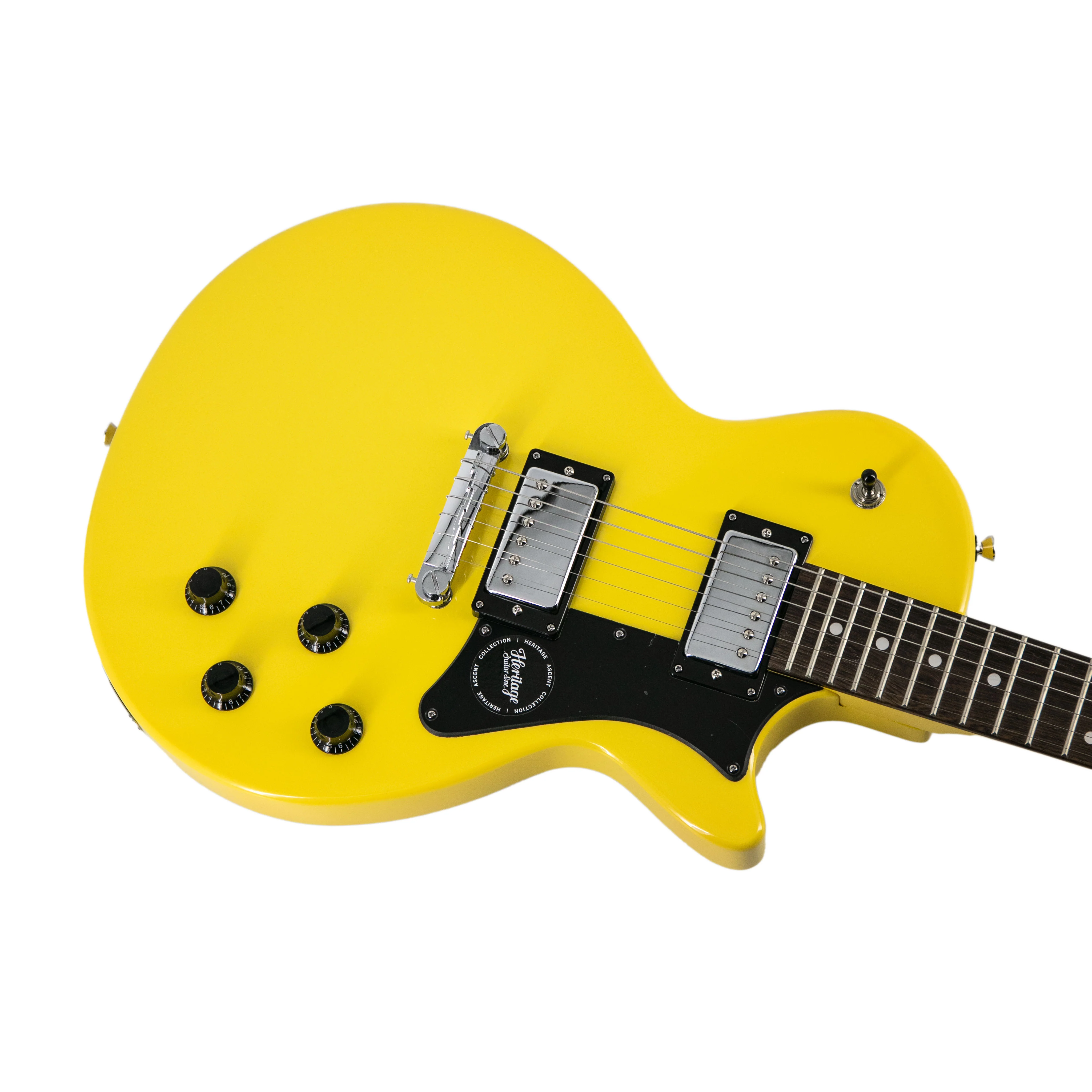 Heritage Ascent Collection H-137 Humbucker Electric Guitar, Marigold Yellow - Image 5