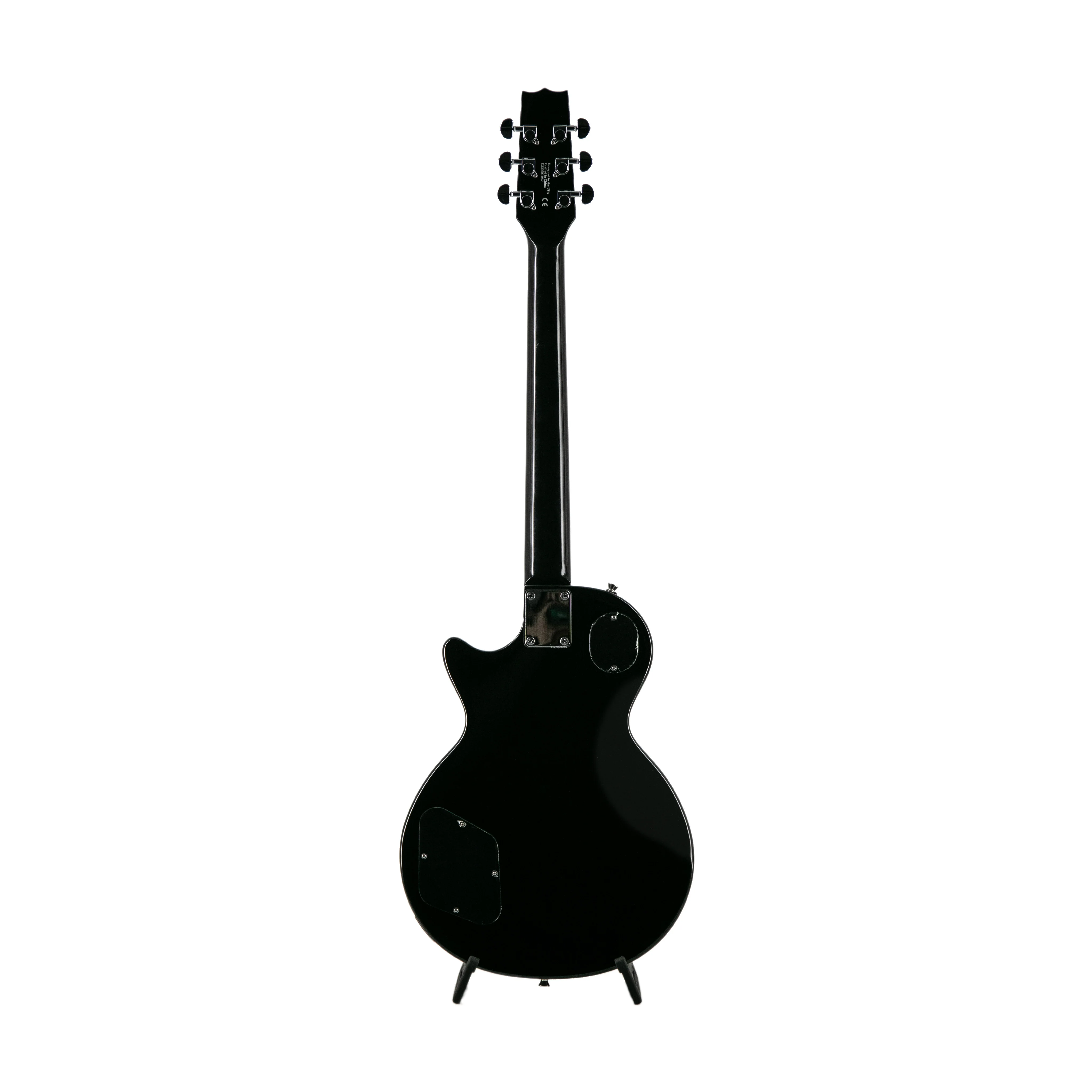 Heritage Ascent Collection H-137 P90 Electric Guitar, Black - Image 2