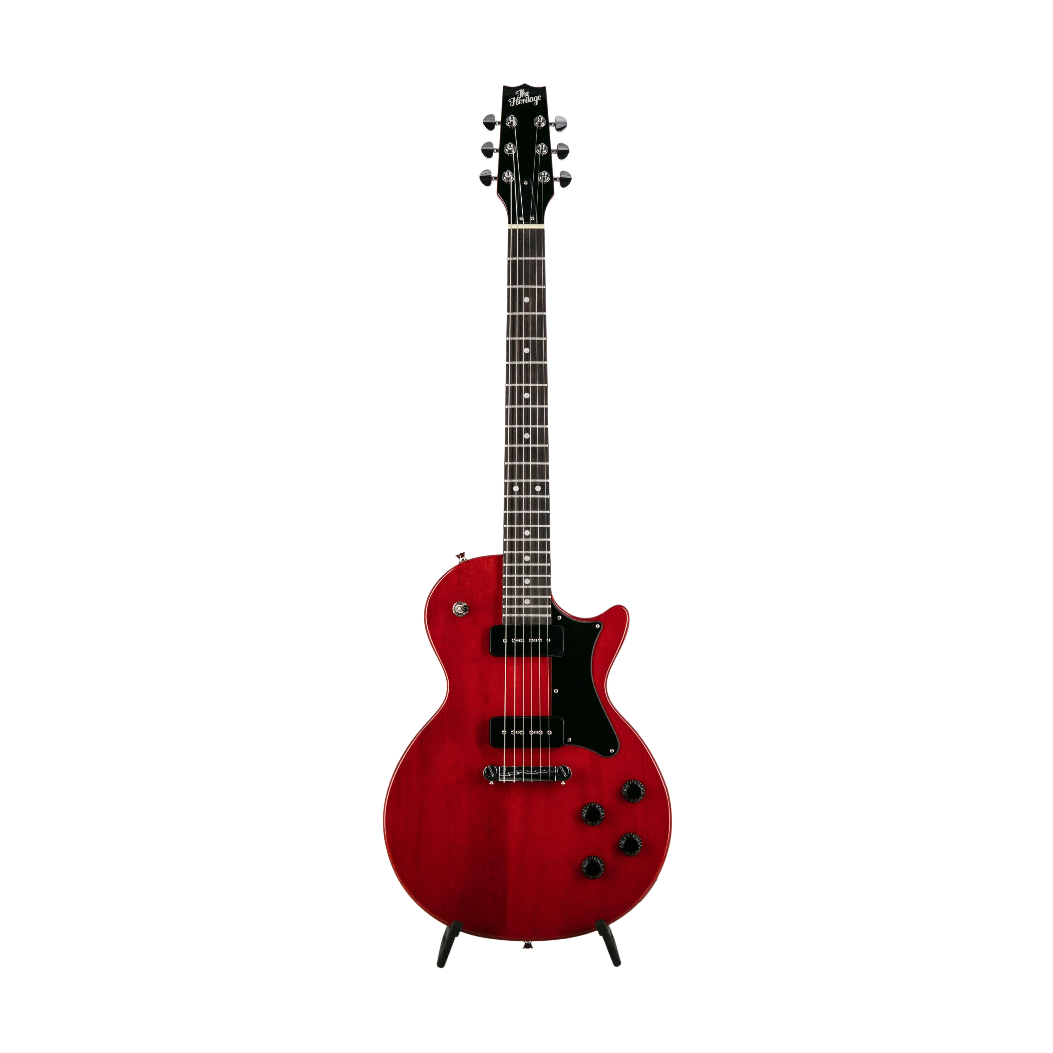 Heritage Ascent Collection H-137 P90 Electric Guitar Bundle, Vintage Cherry - Image 2