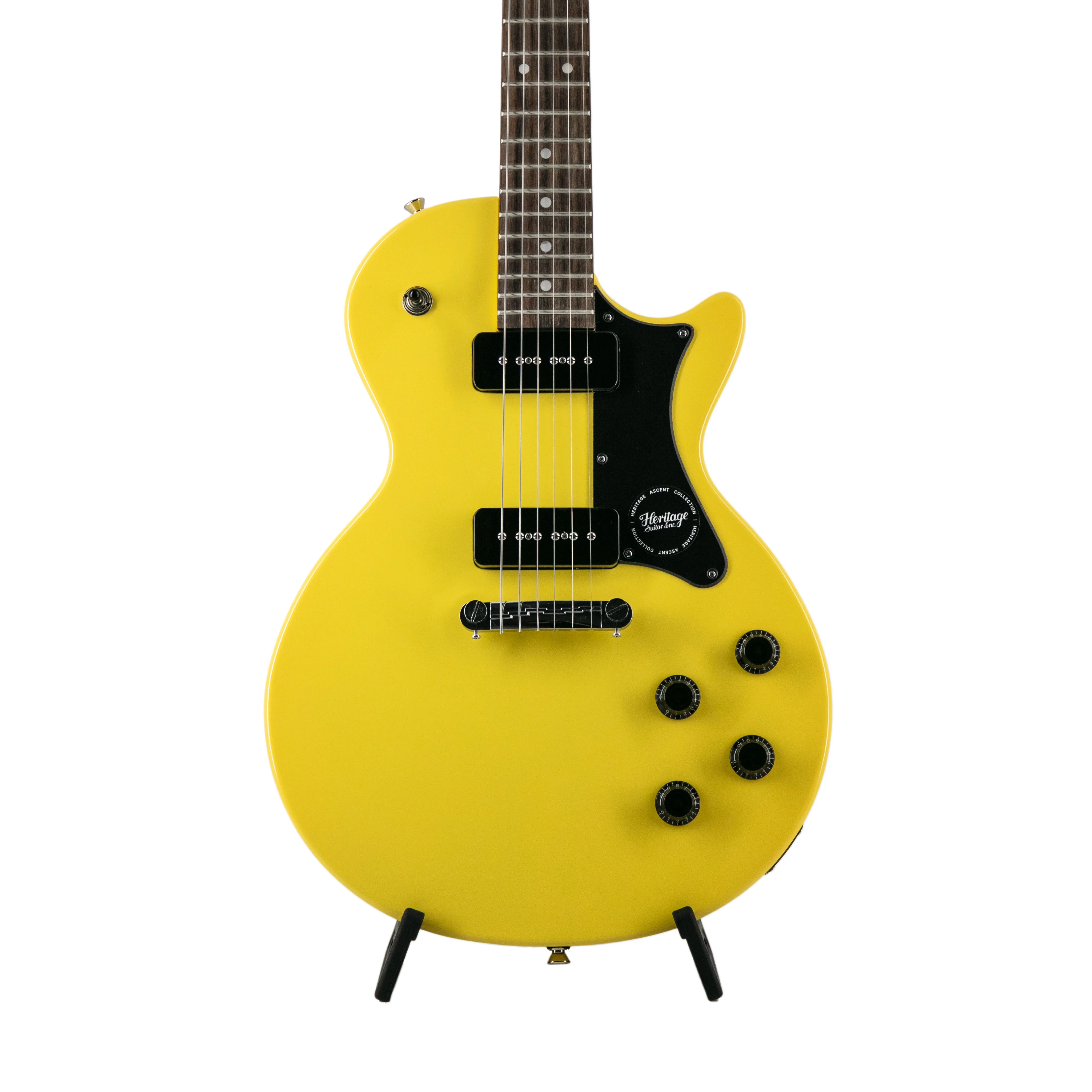 Heritage Ascent Collection H-137 P90 Electric Guitar, Marigold Yellow - Image 3