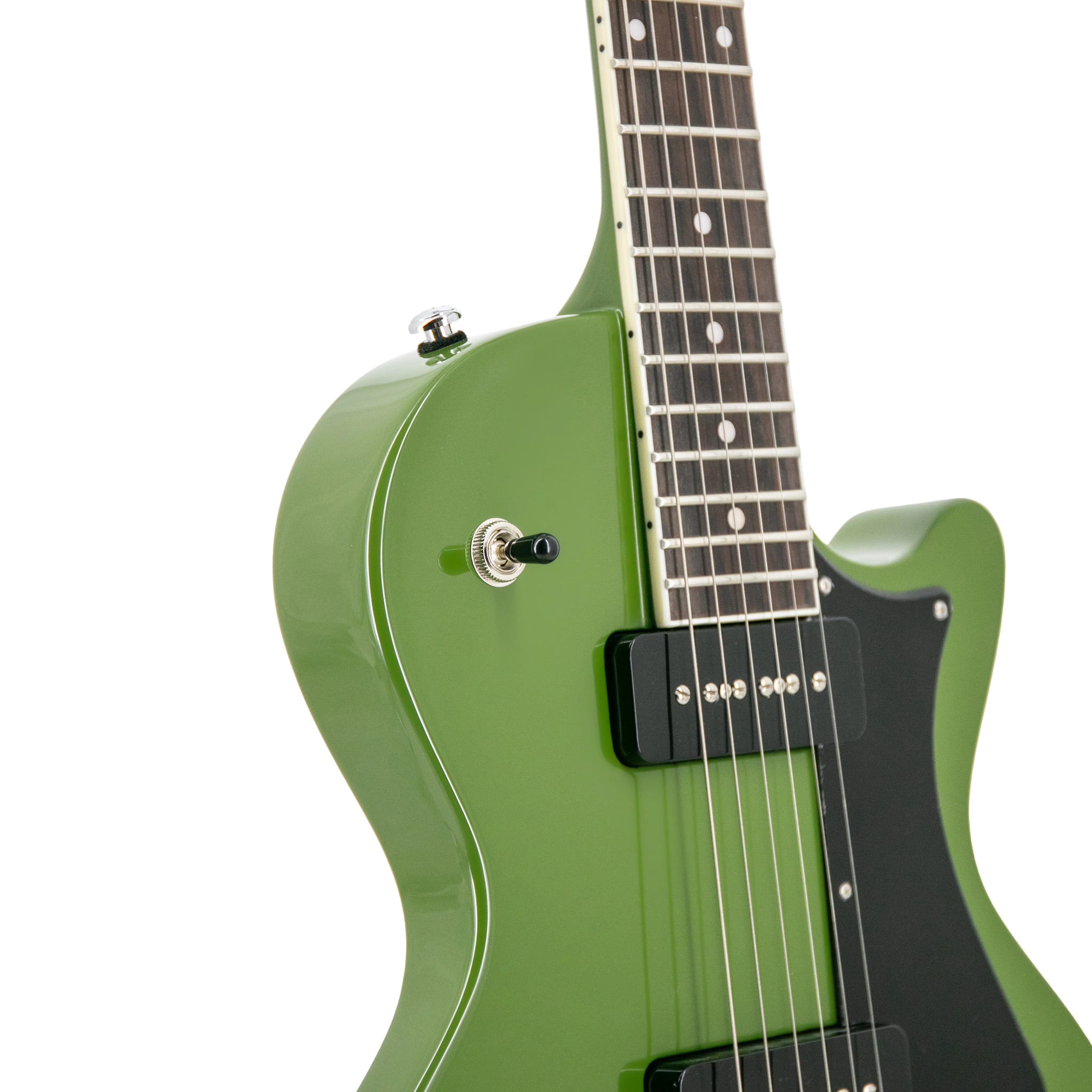 Heritage Ascent+ Collection H-137 Electric Guitar, Olive Drab - Image 11