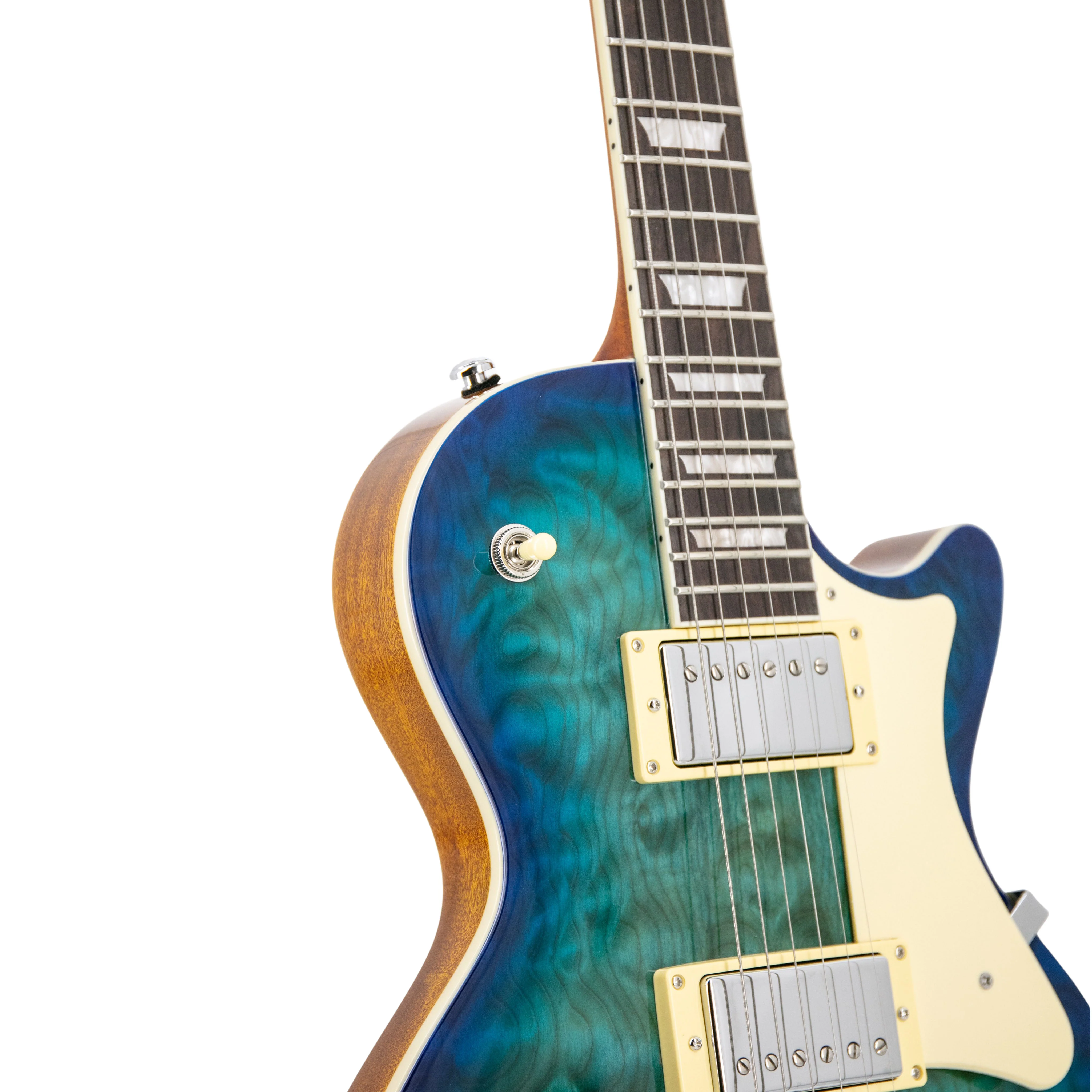 Heritage Ascent+ Collection H-150 Electric Guitar, Lake Blue Burst - Image 11