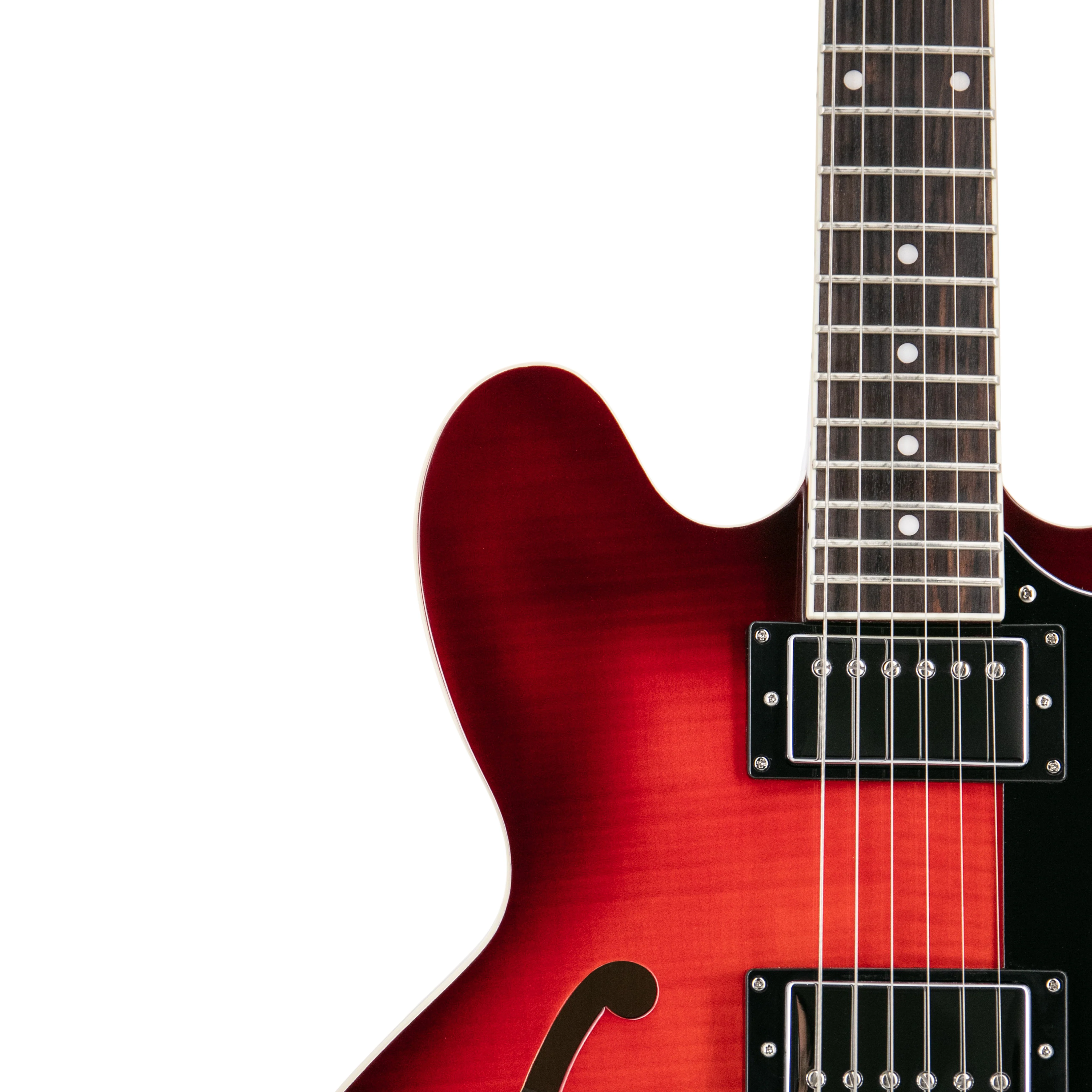 Heritage Ascent+ Collection H-535 Electric Guitar, Scarlet Red Burst - Image 9