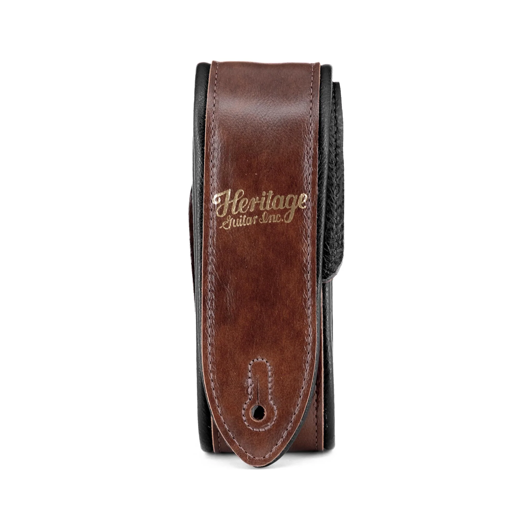 Heritage Premium Leather Guitar Strap, Brown - Image 2