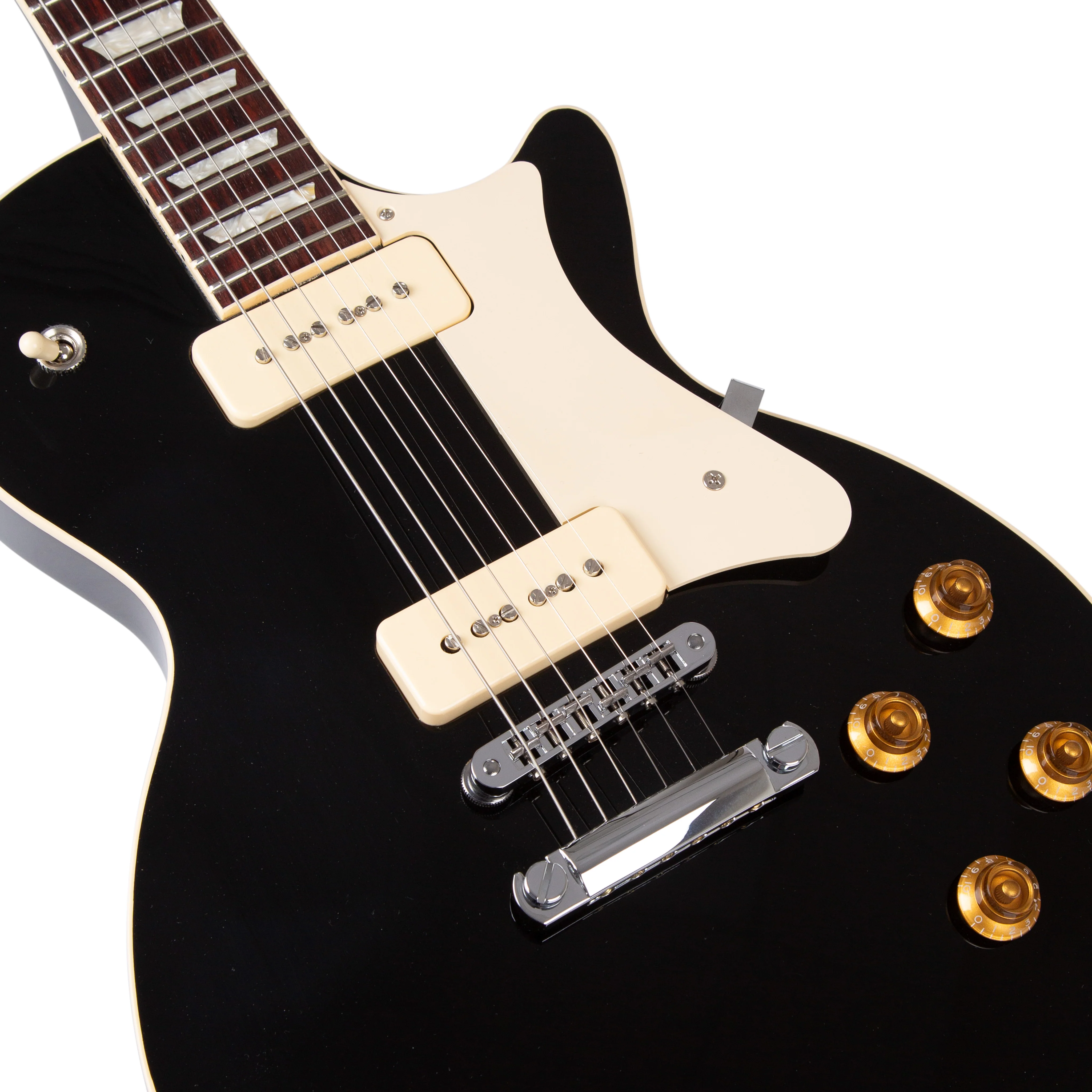 Heritage Standard Collection H-150 P90 Electric Guitar with Case, Ebony - Image 3