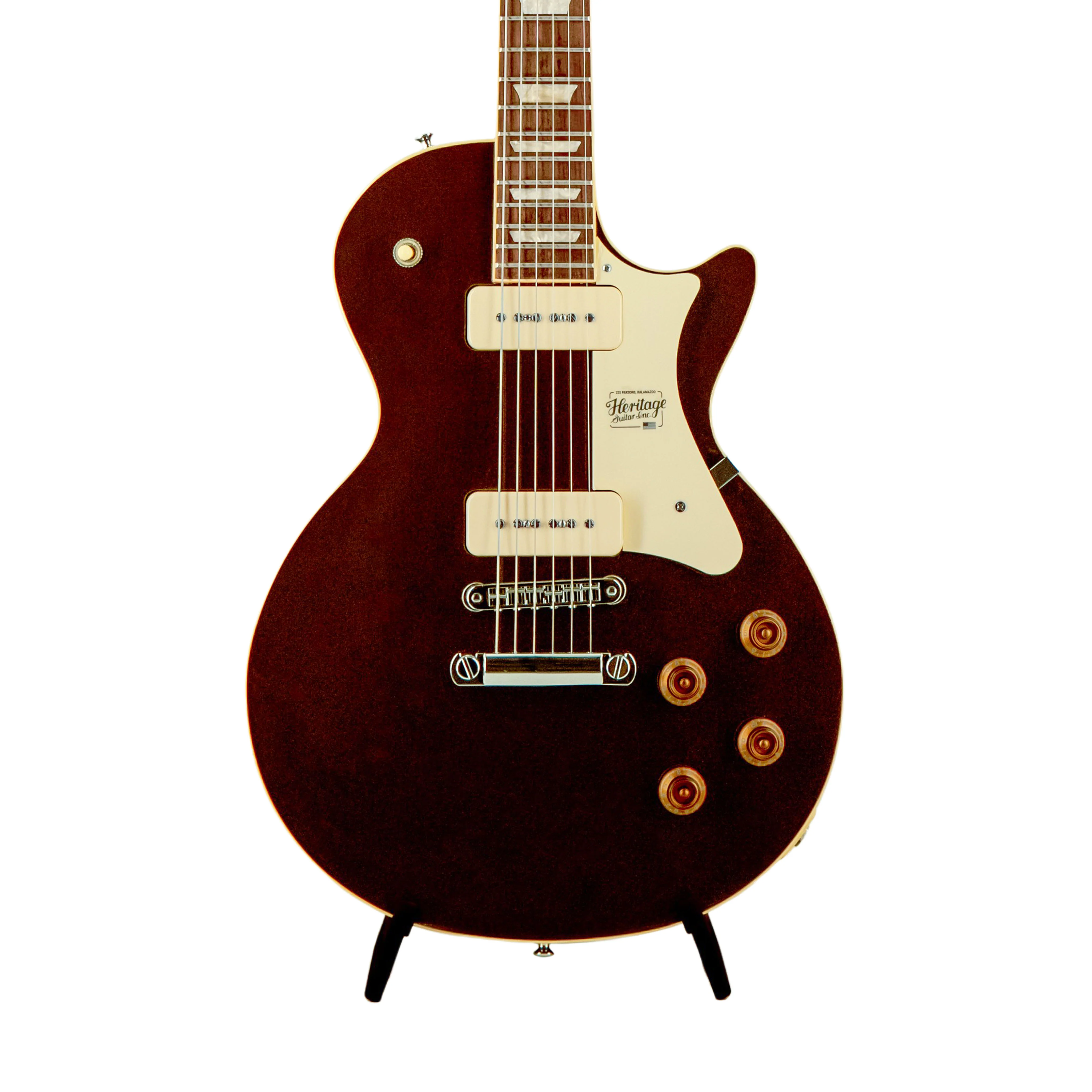 Heritage Standard Collection H-150 P90 Electric Guitar with Case, Oxblood - Image 3
