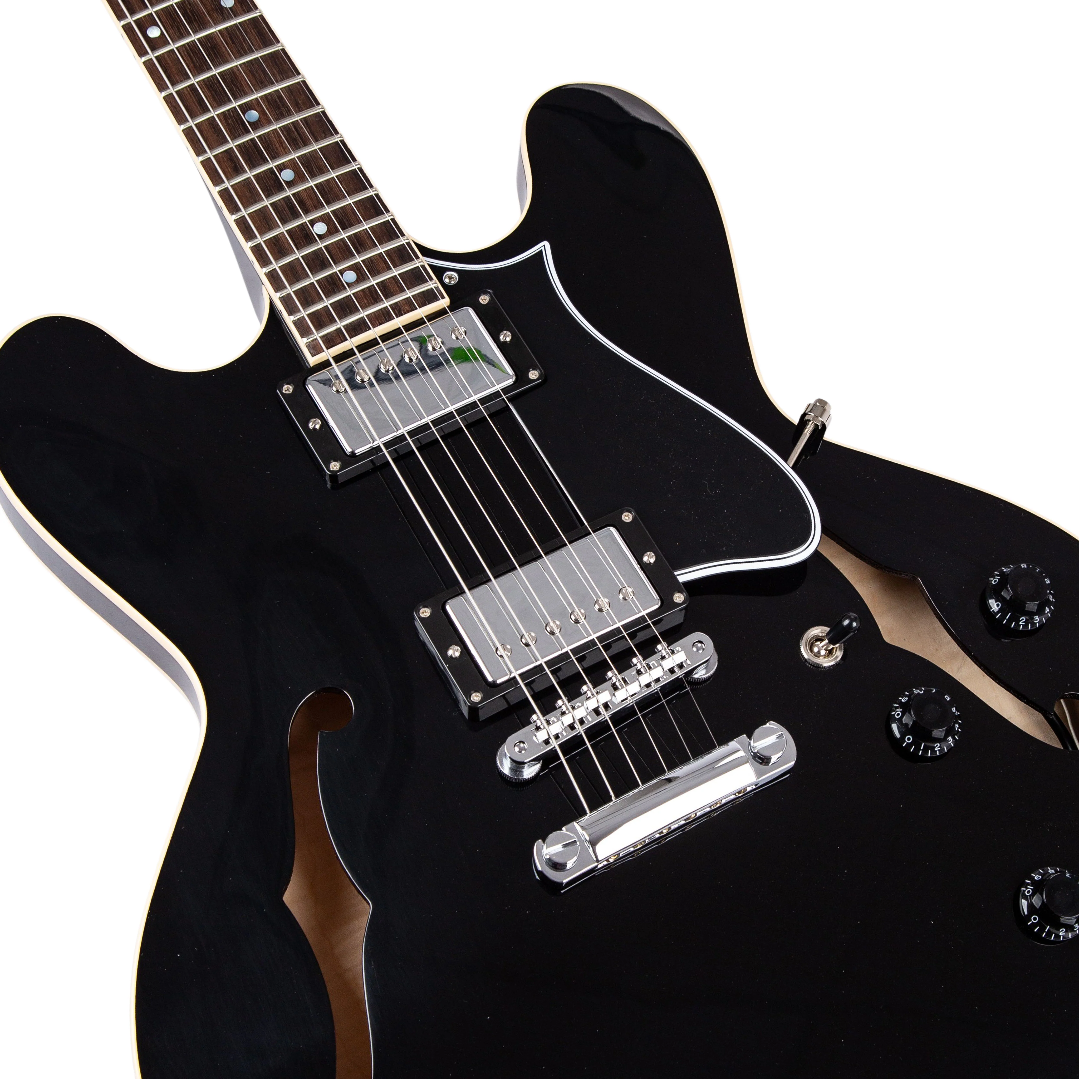 Heritage Standard II Collection H-535 Electric Guitar with Case, Ebony - Image 3