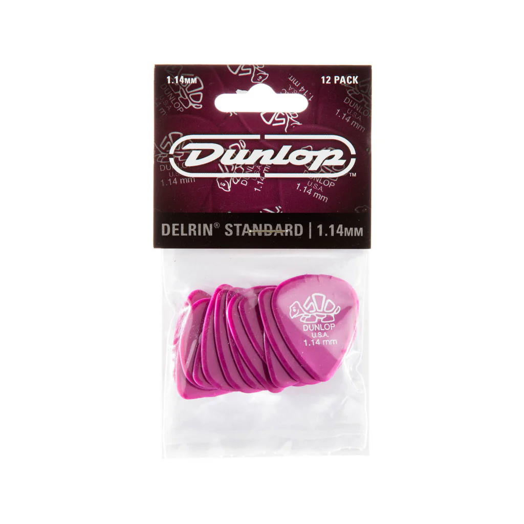 Jim Dunlop 41 Delrin 500 Pick, 1.14mm, 12-Pack - Image 4
