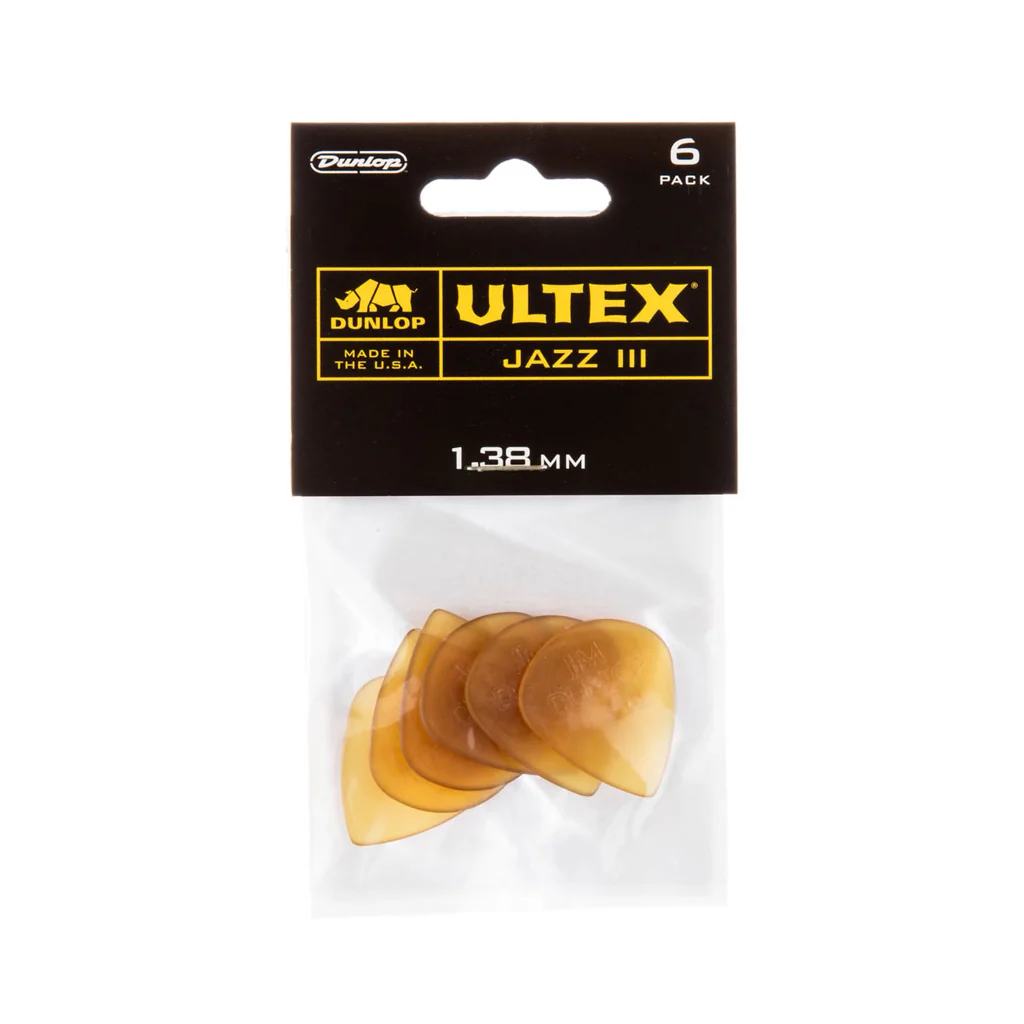 Jim Dunlop 427 Ultex Jazz III Pick, 1.38mm, 6-Pack - Image 4