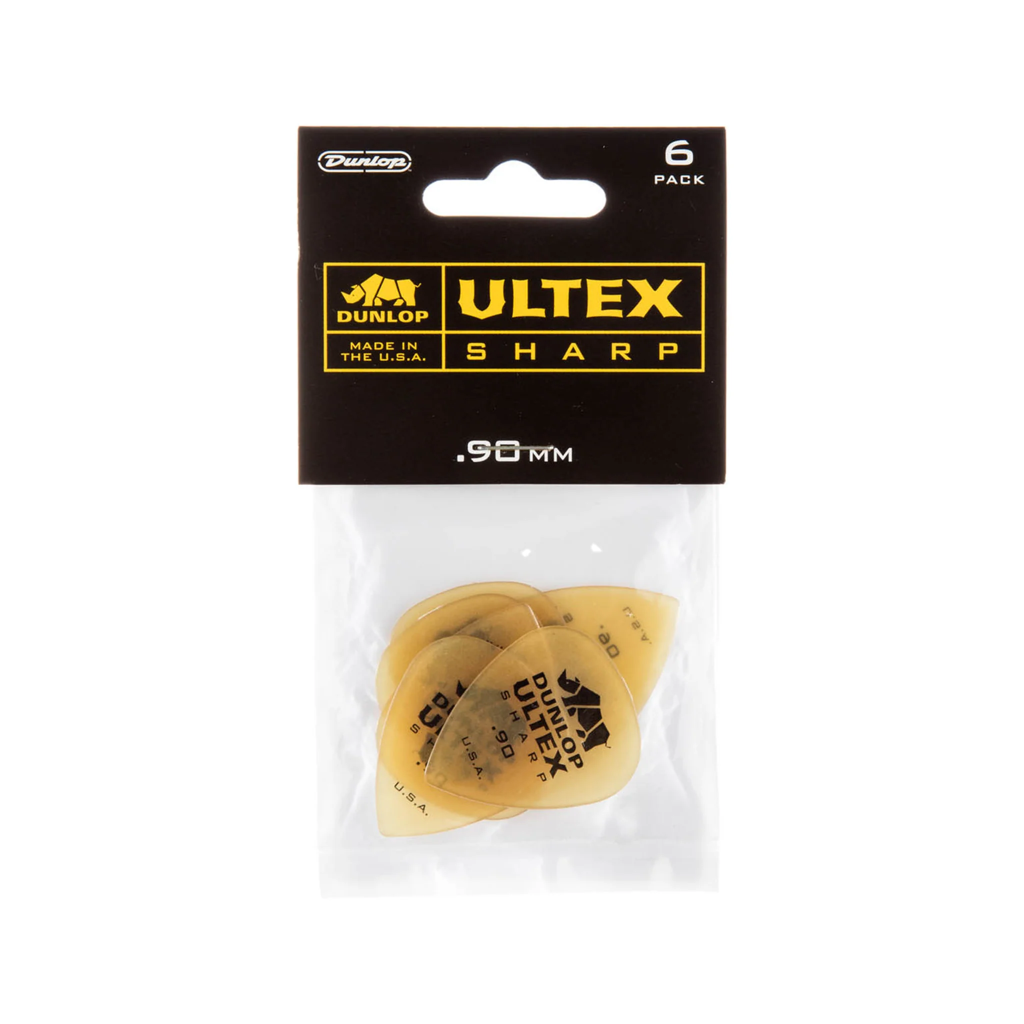 Jim Dunlop 433P.90 Ultex Sharp 0.90mm Guitar Picks Player Pack, 6-Pack - Image 2