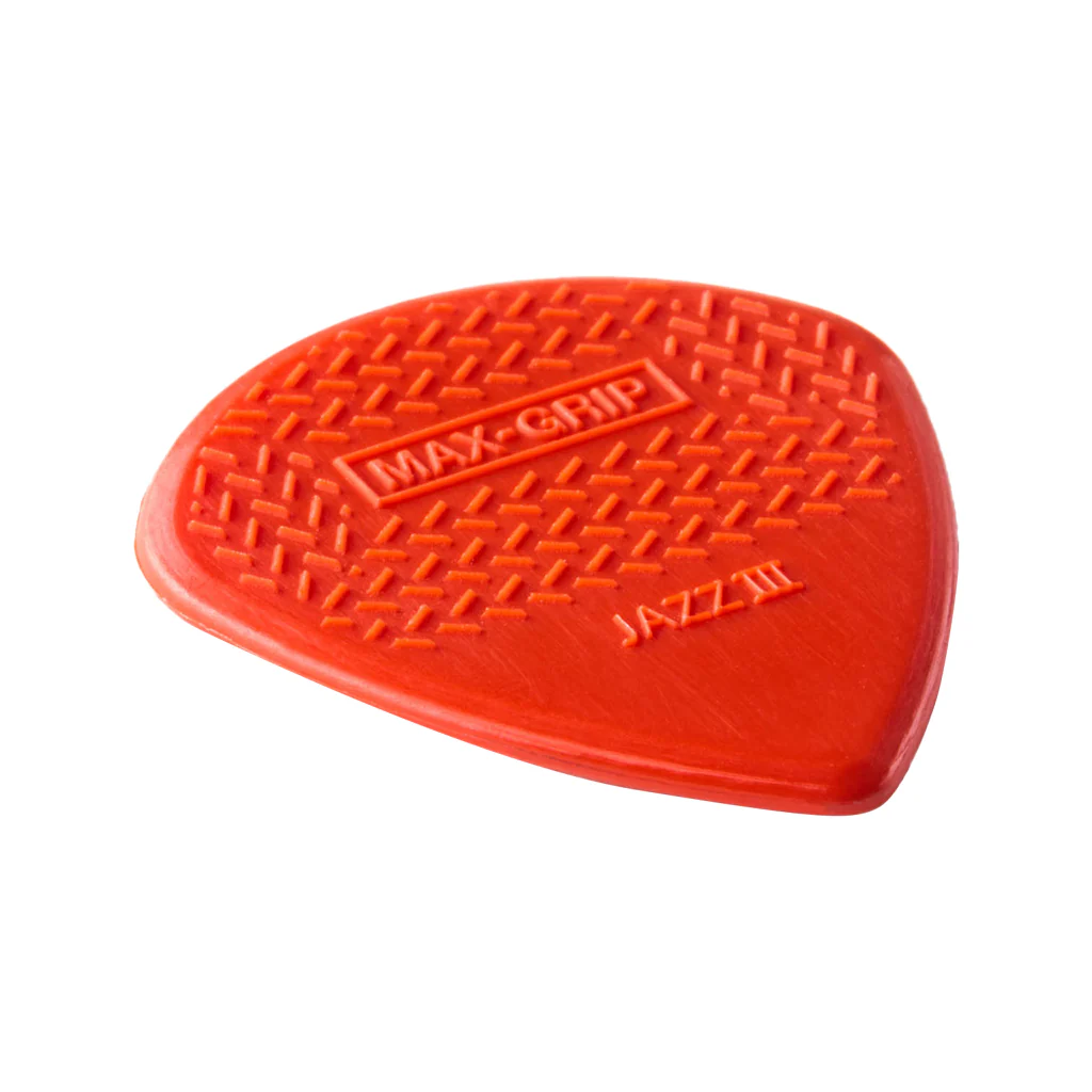 Jim Dunlop 471-3N Max-Grip Jazz III Nylon Pick, 6-Pack - Image 3