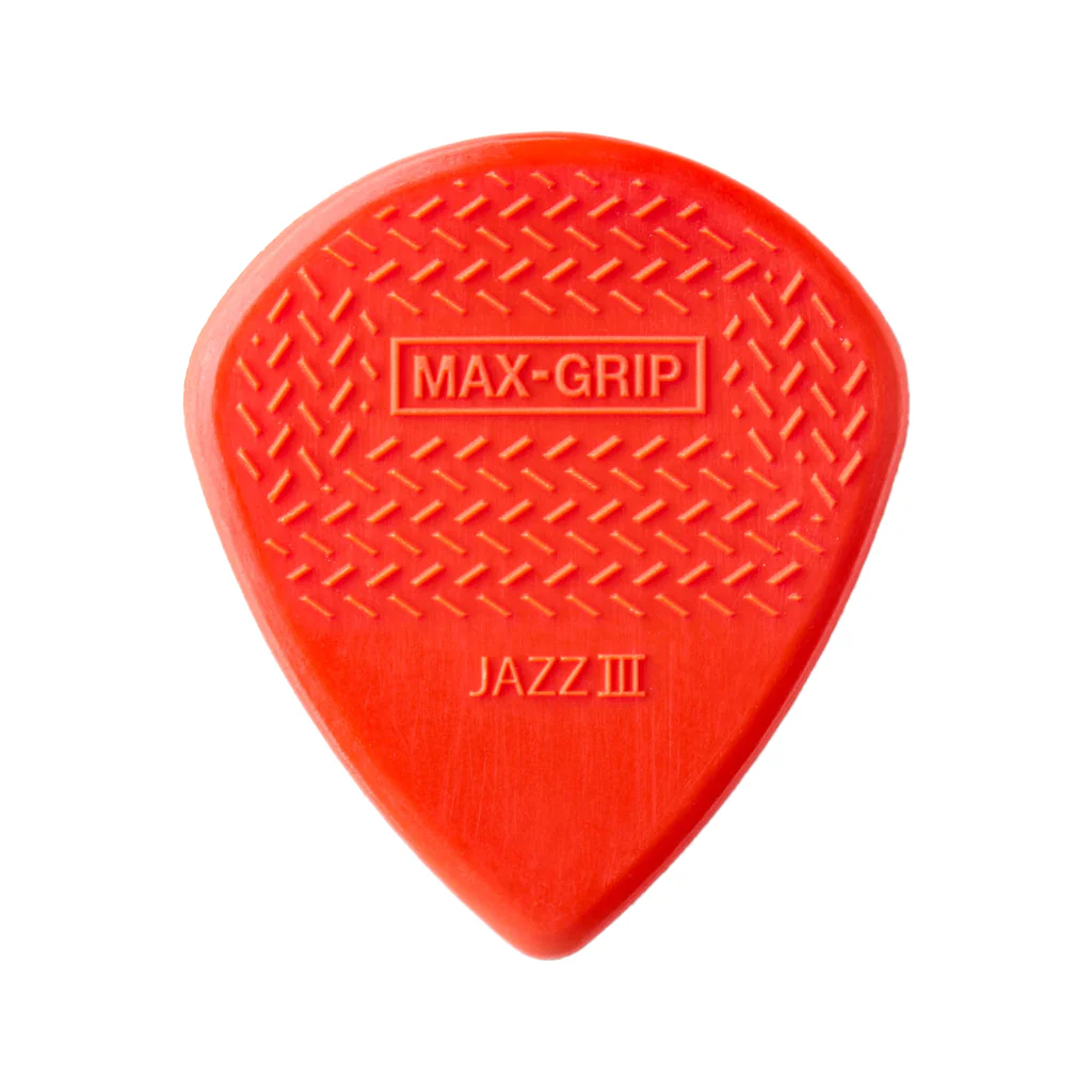 Jim Dunlop 471-3N Max-Grip Jazz III Nylon Pick, 6-Pack - Image 4