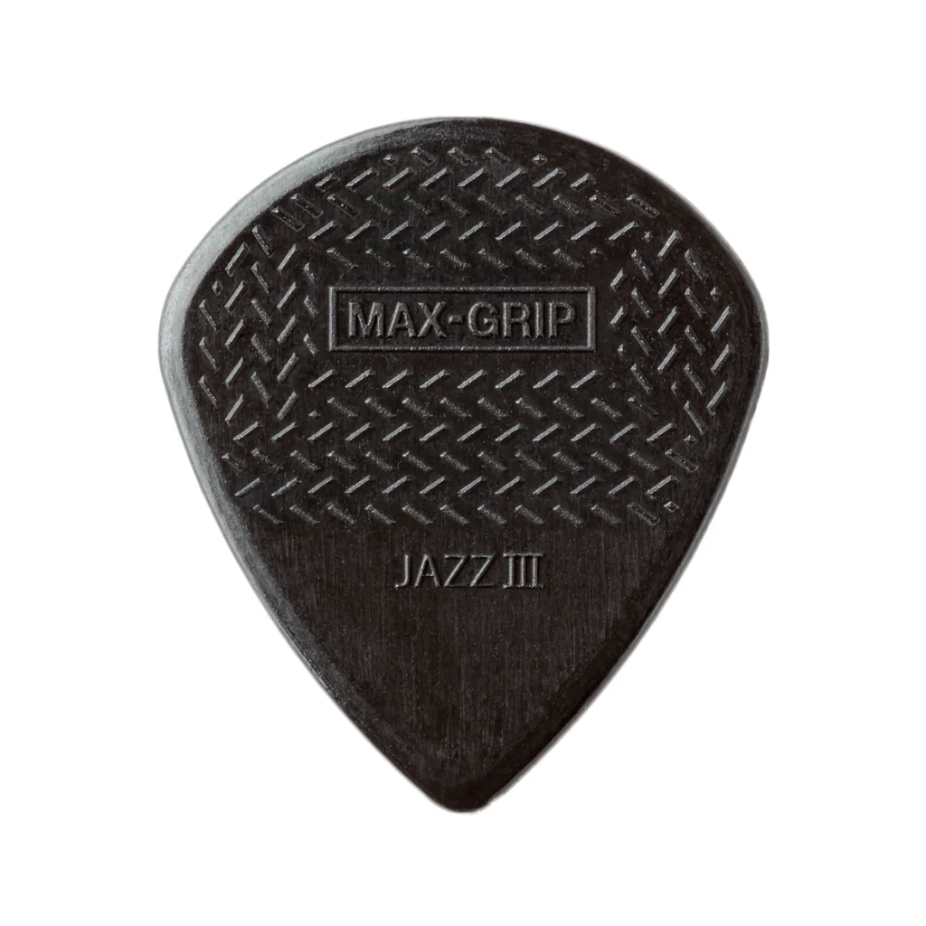 Jim Dunlop 471-3S Max-Grip Jazz III Stiffo Pick, 6-Pack - Image 2